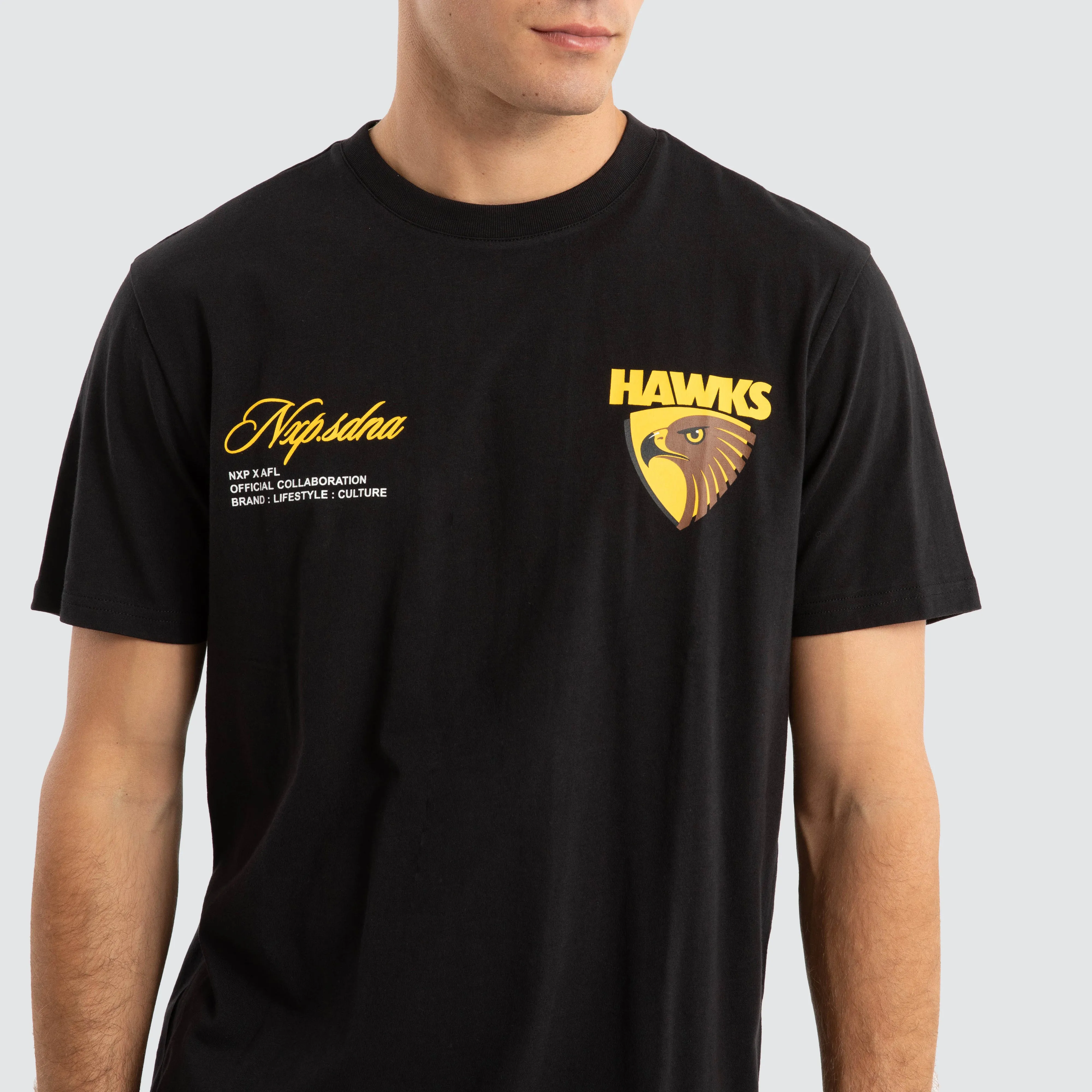 Hawthorn Hawks AFL Prime Tee Jet Black sold by Nena and Pasadena product image thumbnail 4