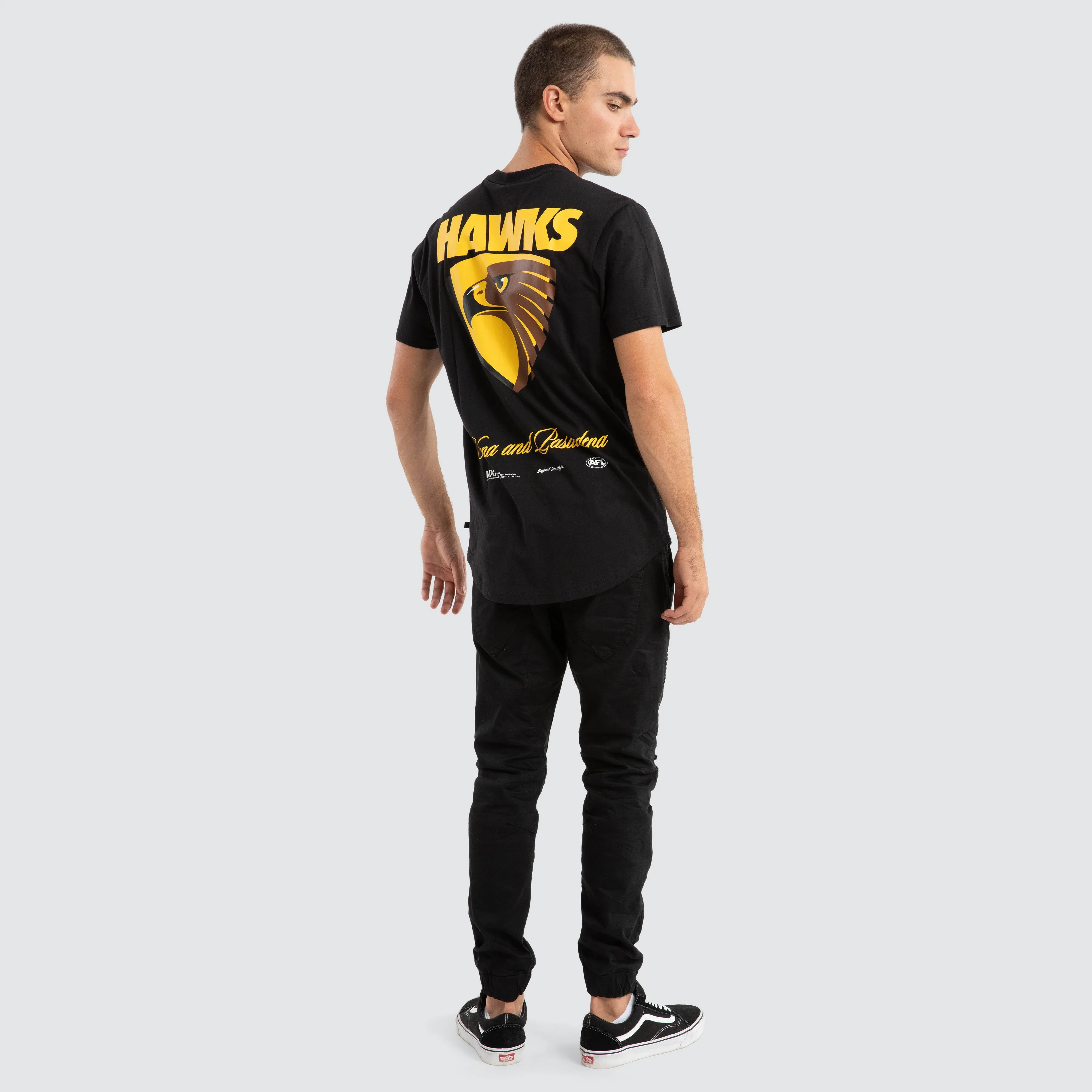 Hawthorn Hawks AFL Prime Tee Jet Black sold by Nena and Pasadena product image thumbnail 5