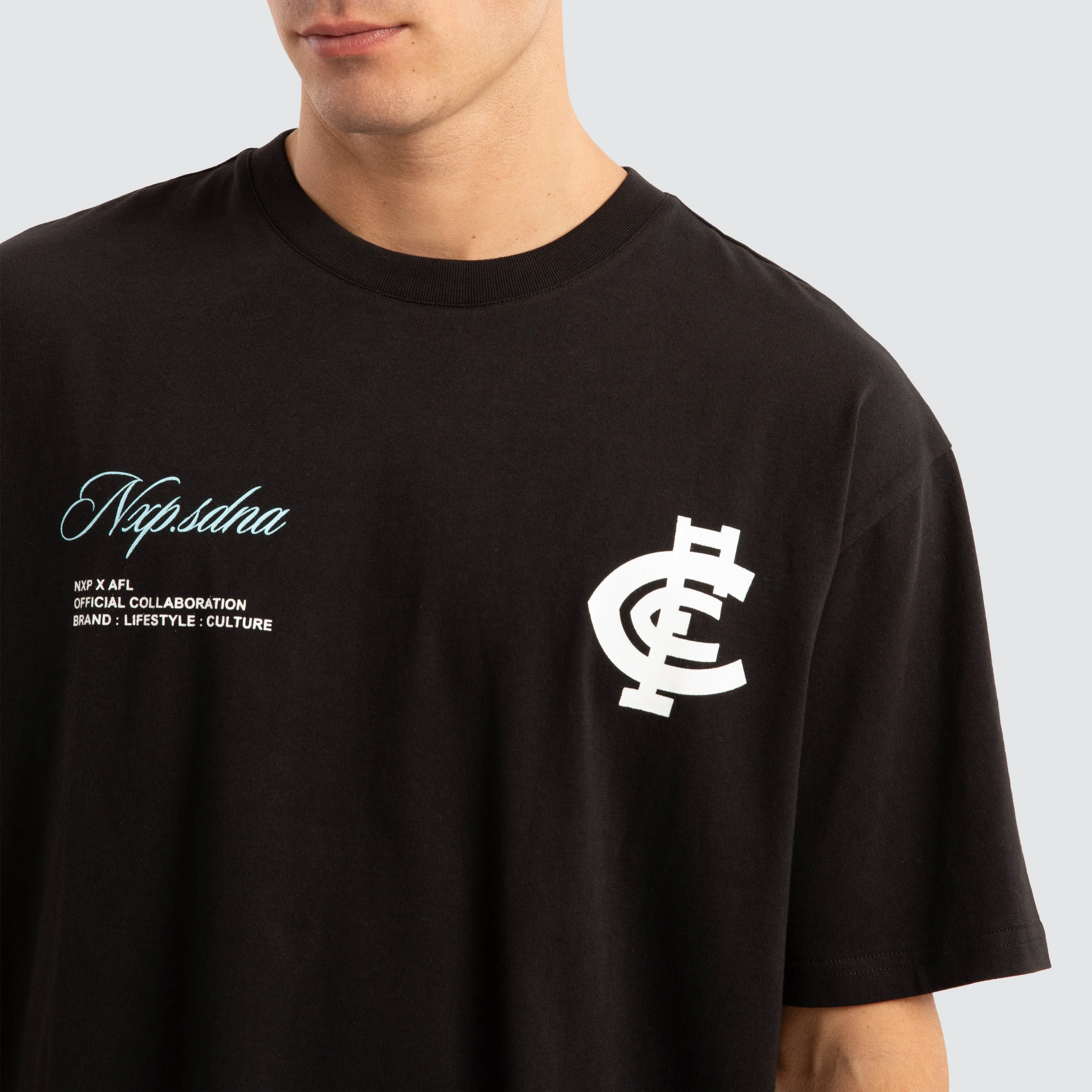 Carlton Blues AFL Season Tee Jet Black sold by Nena and Pasadena product image thumbnail 3
