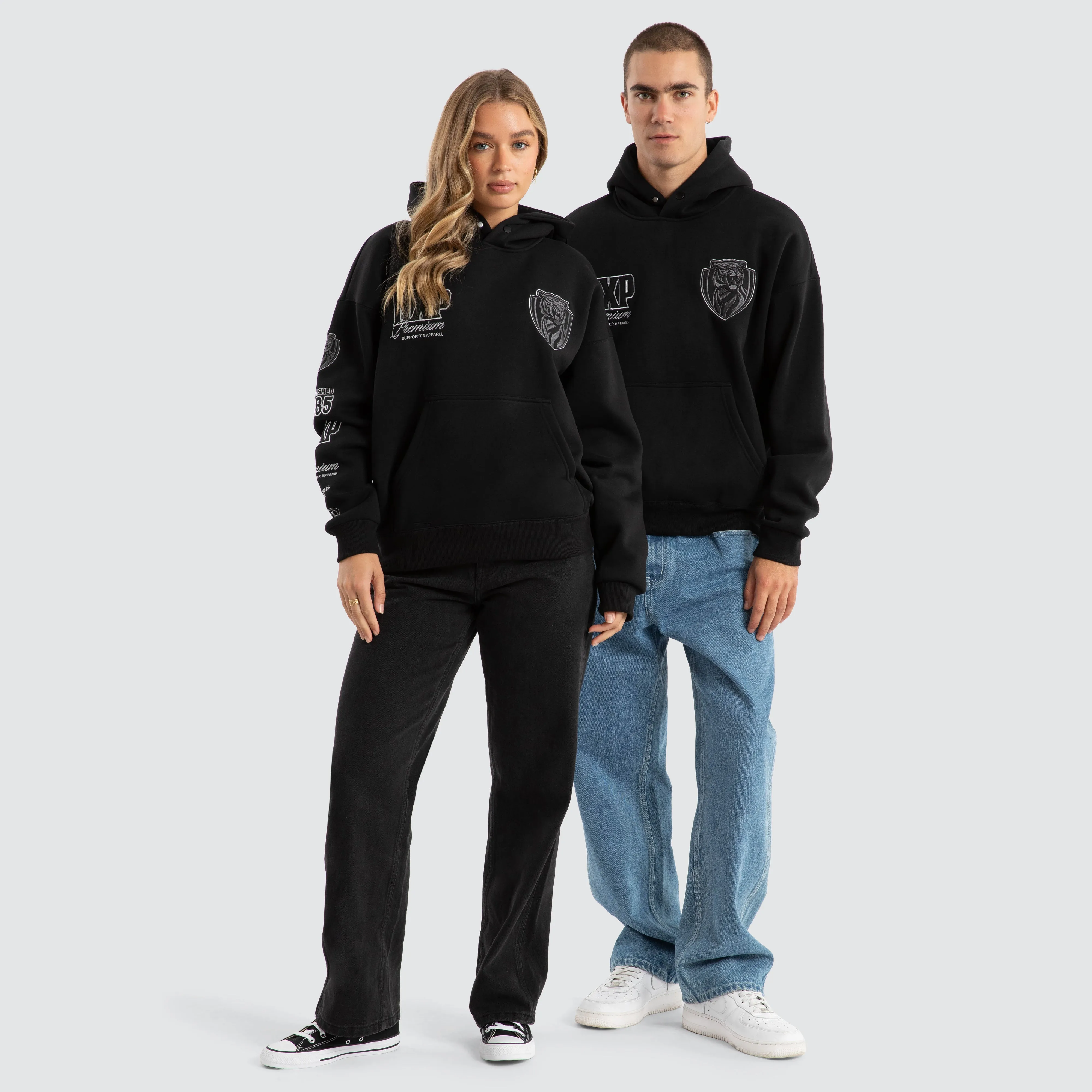 Richmond Tigers AFL Mono Hoodie Jet Black sold by Nena and Pasadena product image thumbnail 3