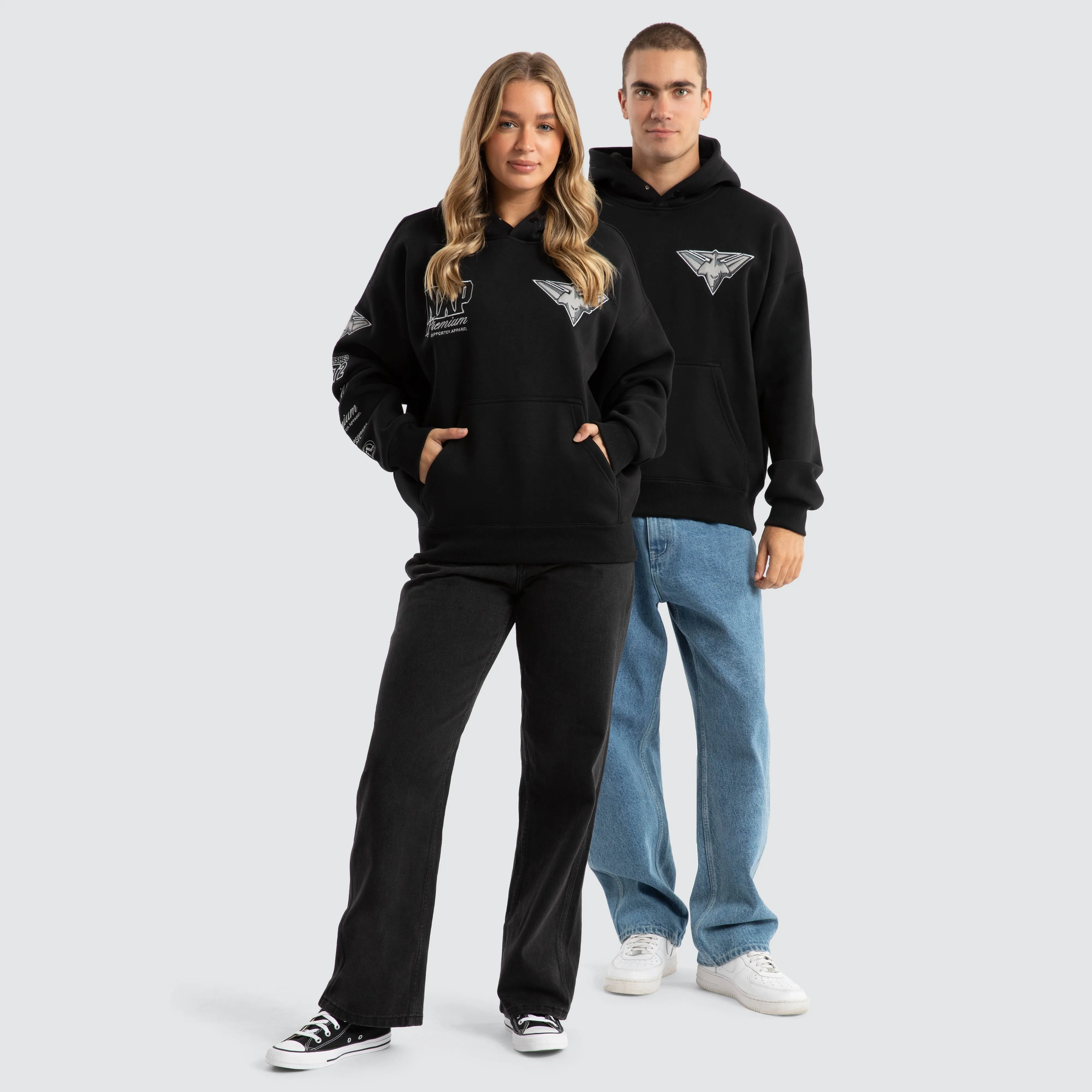 Essendon Bombers AFL Mono Hoodie Jet Black sold by Nena and Pasadena product image thumbnail 3