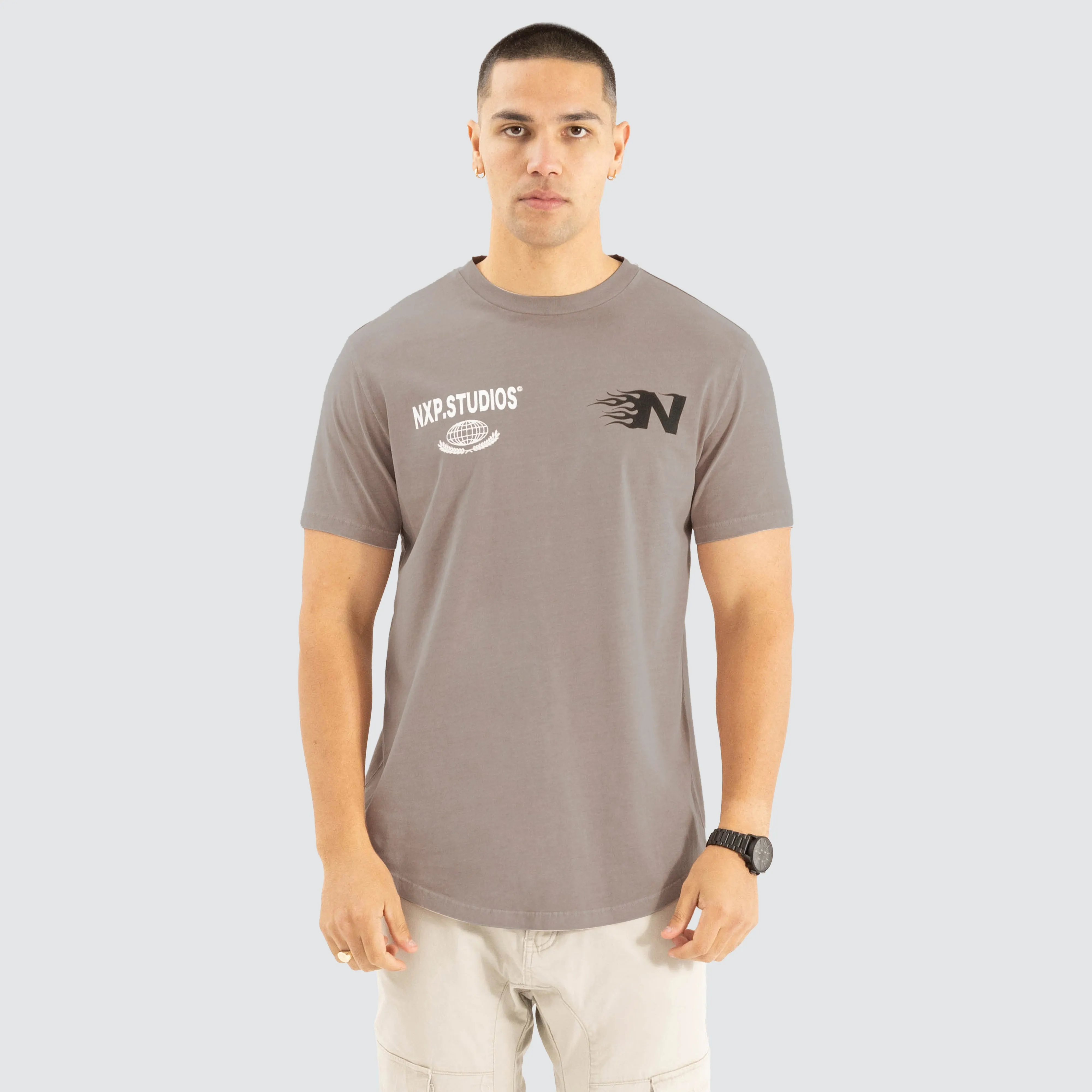 Mogul Dual Curved Tee Pigment Etherea sold by Nena and Pasadena product image thumbnail 3