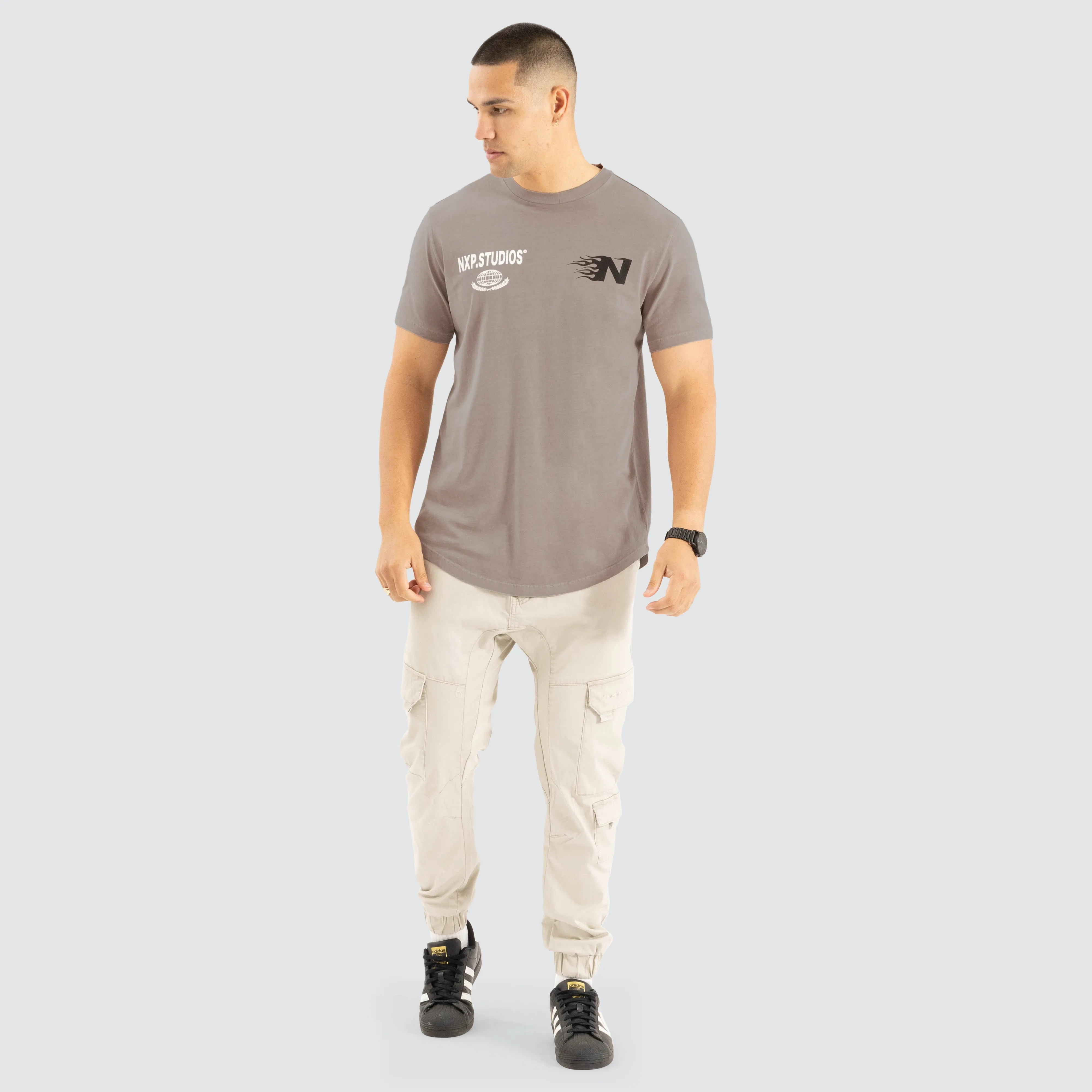 Mogul Dual Curved Tee Pigment Etherea sold by Nena and Pasadena product image thumbnail 2