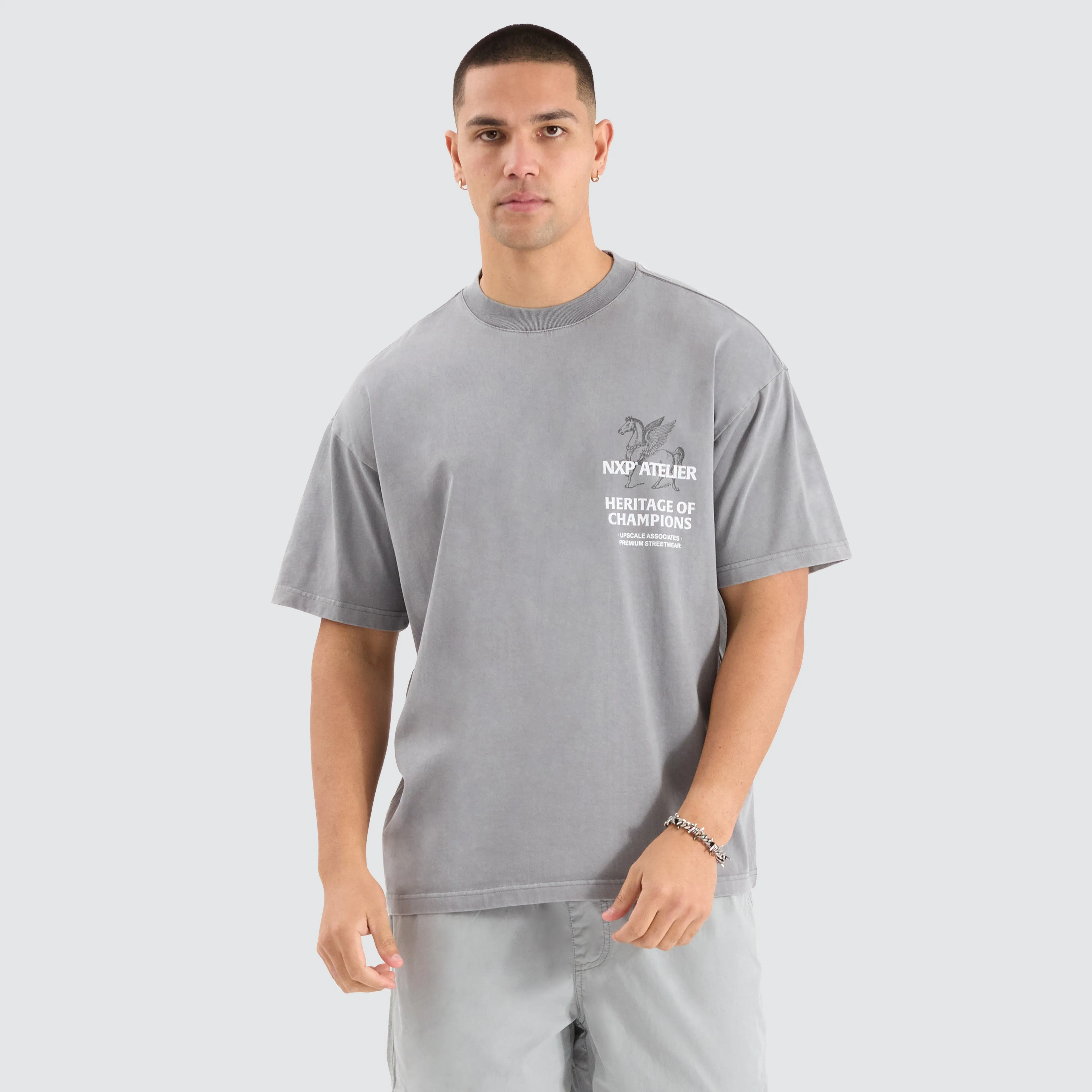 Heritage Raptor Tee Pigment Neutral Grey sold by Nena and Pasadena product image thumbnail 2