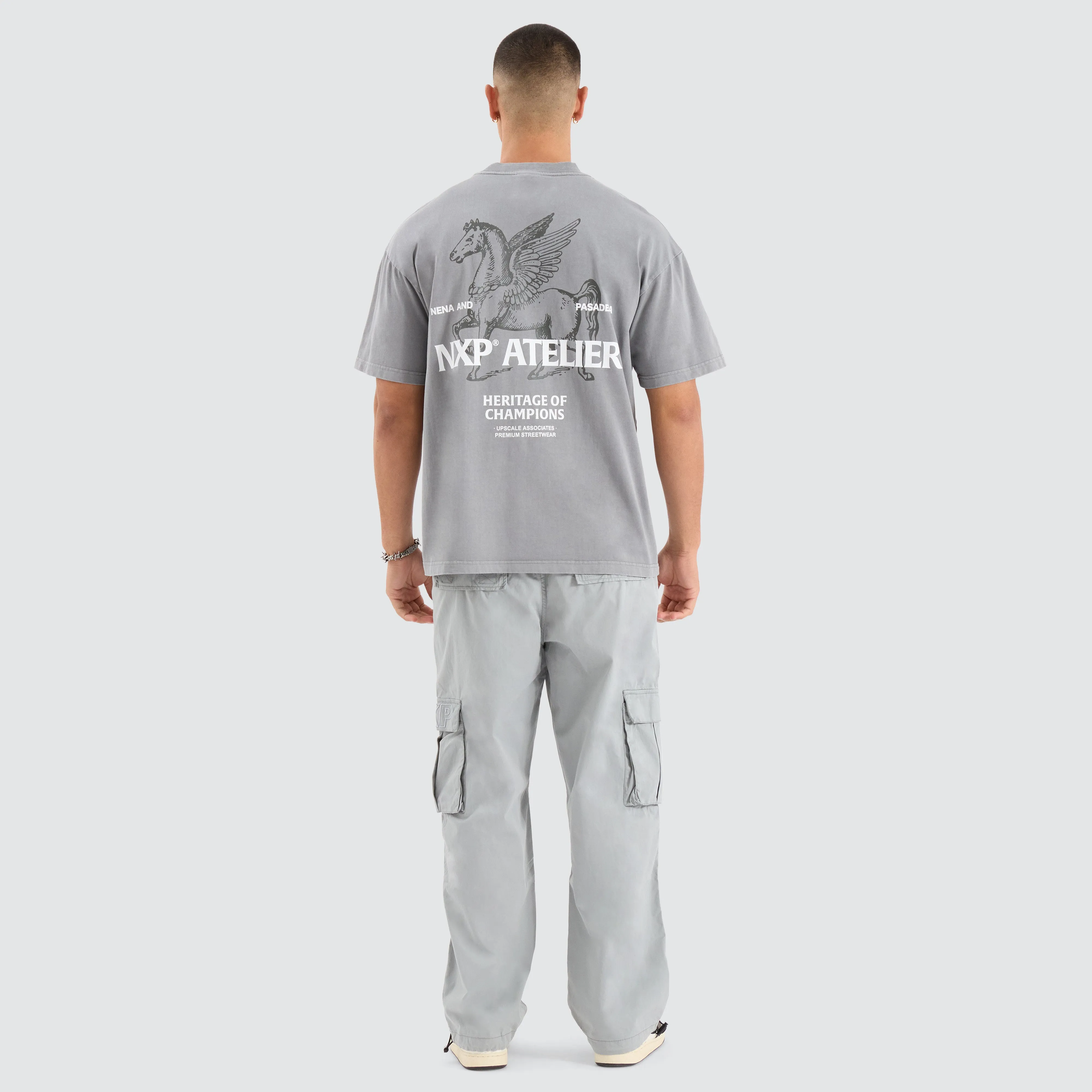 Heritage Raptor Tee Pigment Neutral Grey sold by Nena and Pasadena product image thumbnail 3