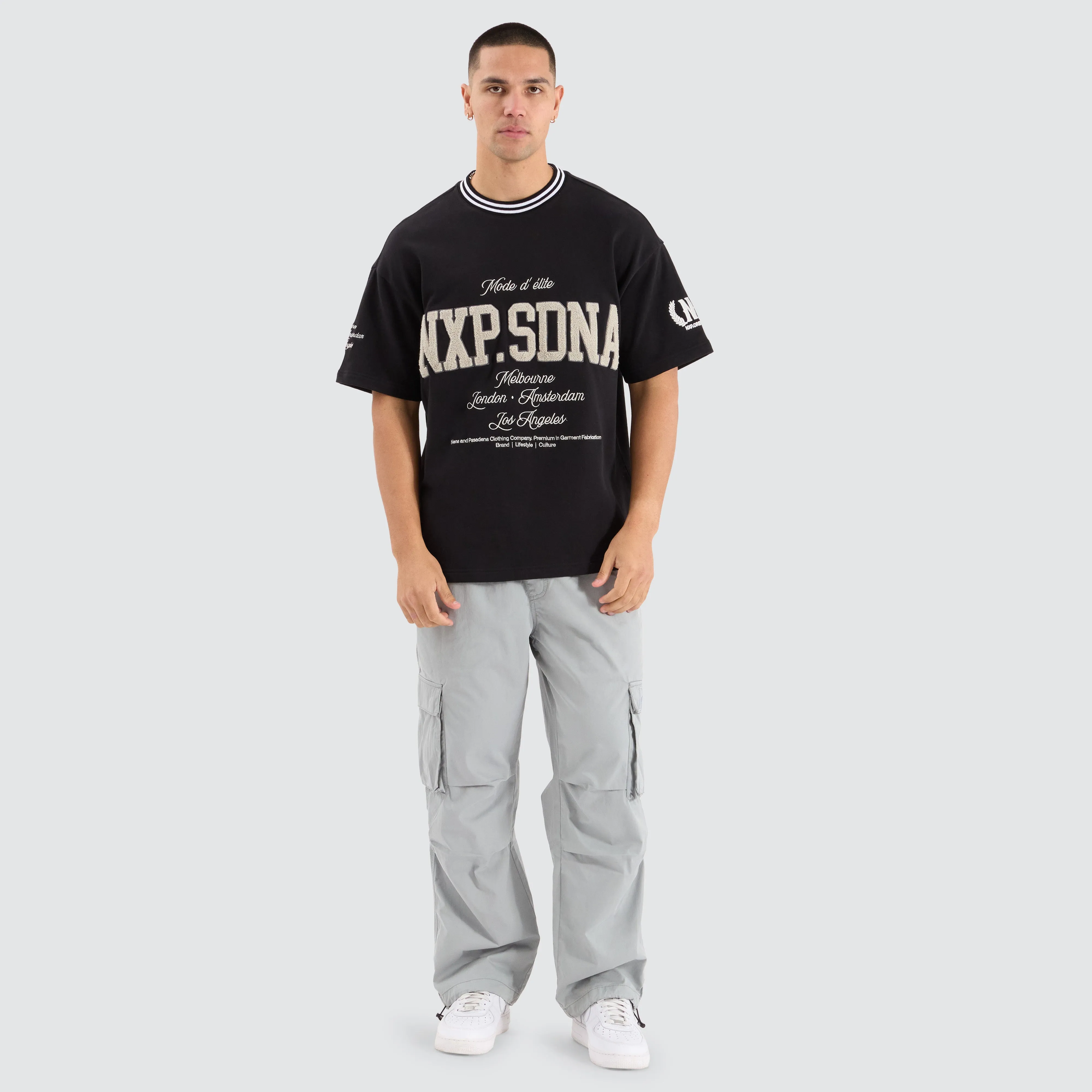 Ante Loopback Raptor Tee Jet Black sold by Nena and Pasadena product image thumbnail 5