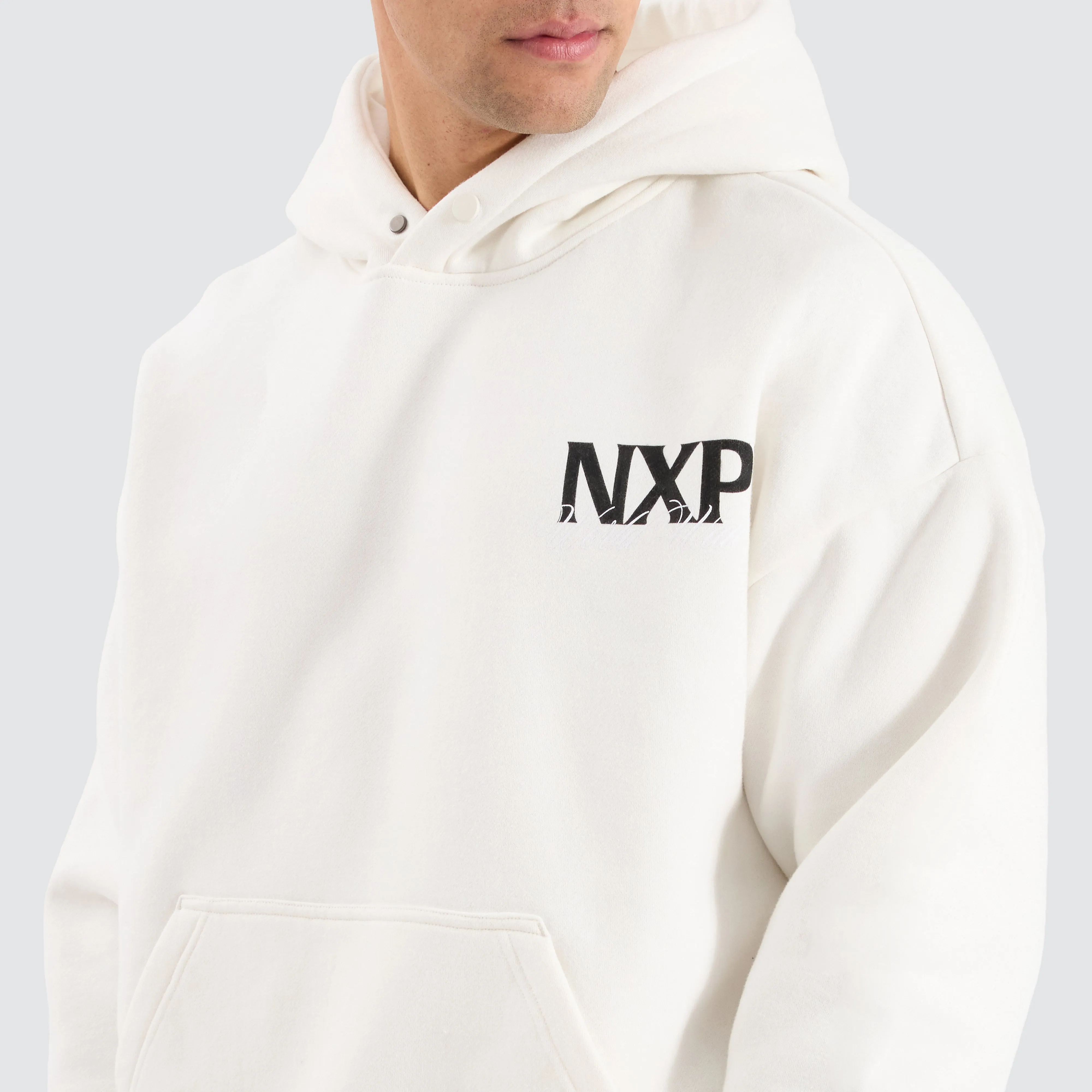 Dexter Box Fit Hoodie Natural White sold by Nena and Pasadena product image thumbnail 4