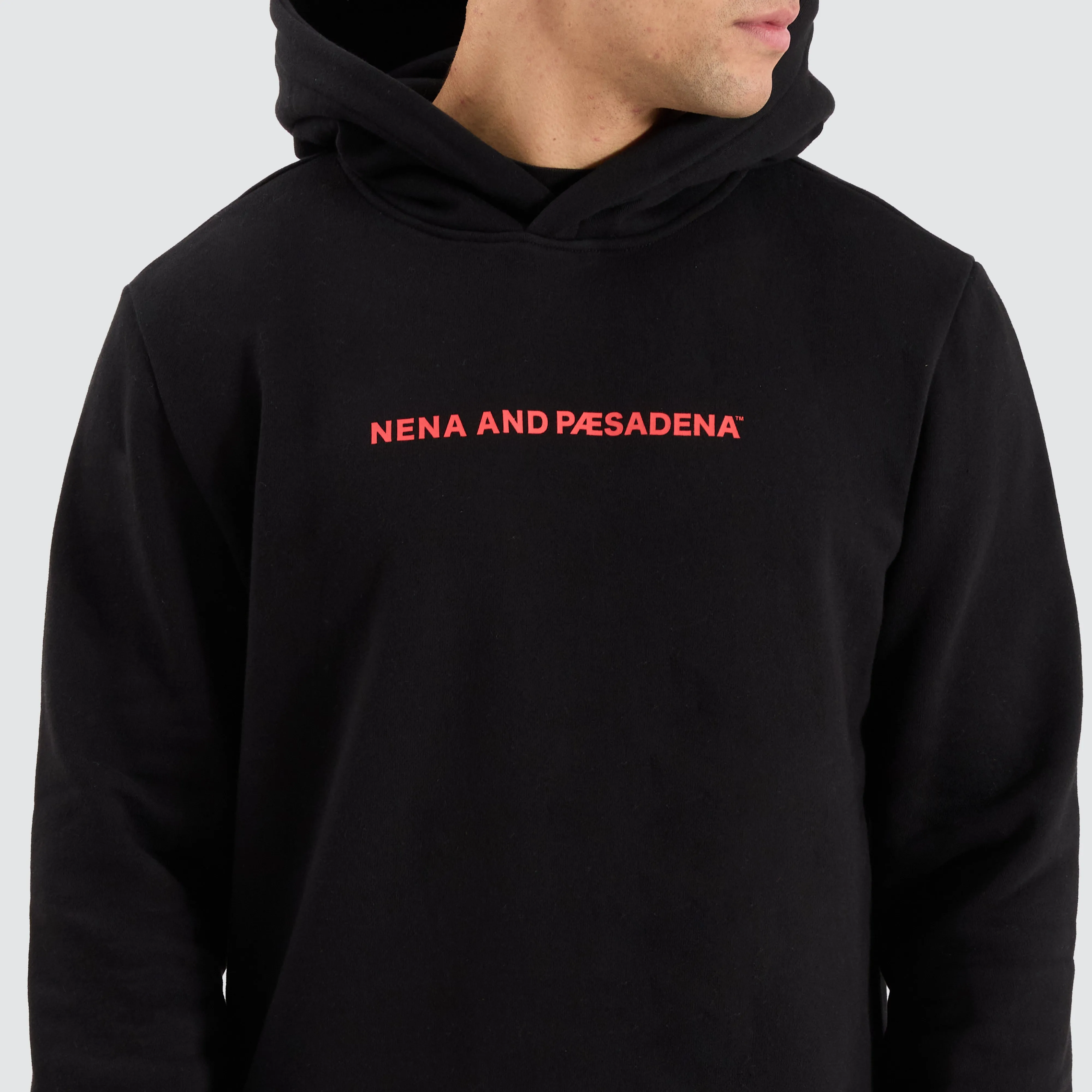 Risk Dual Curved Hoodie Jet Black sold by Nena and Pasadena product image thumbnail 5