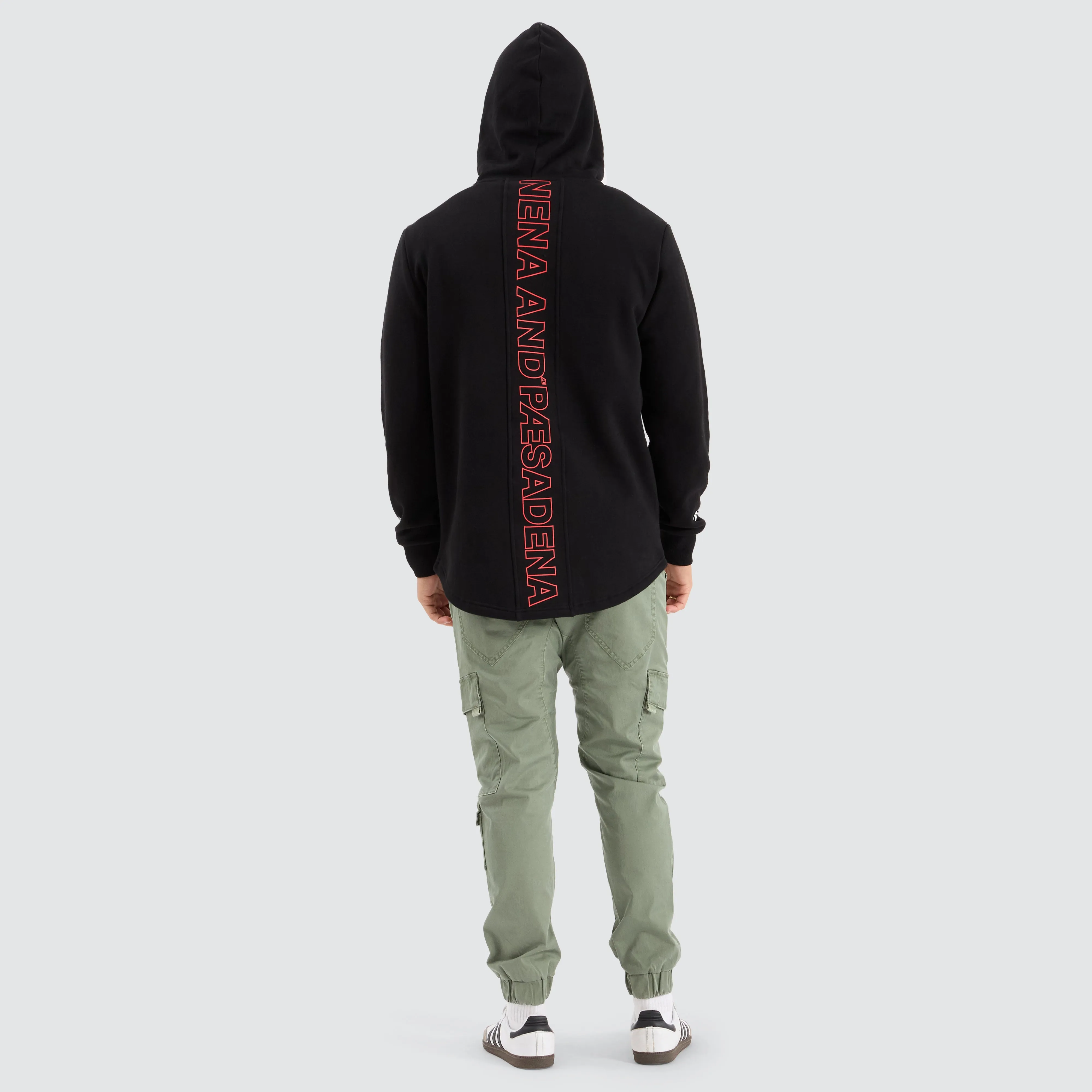 Risk Dual Curved Hoodie Jet Black sold by Nena and Pasadena product image thumbnail 4