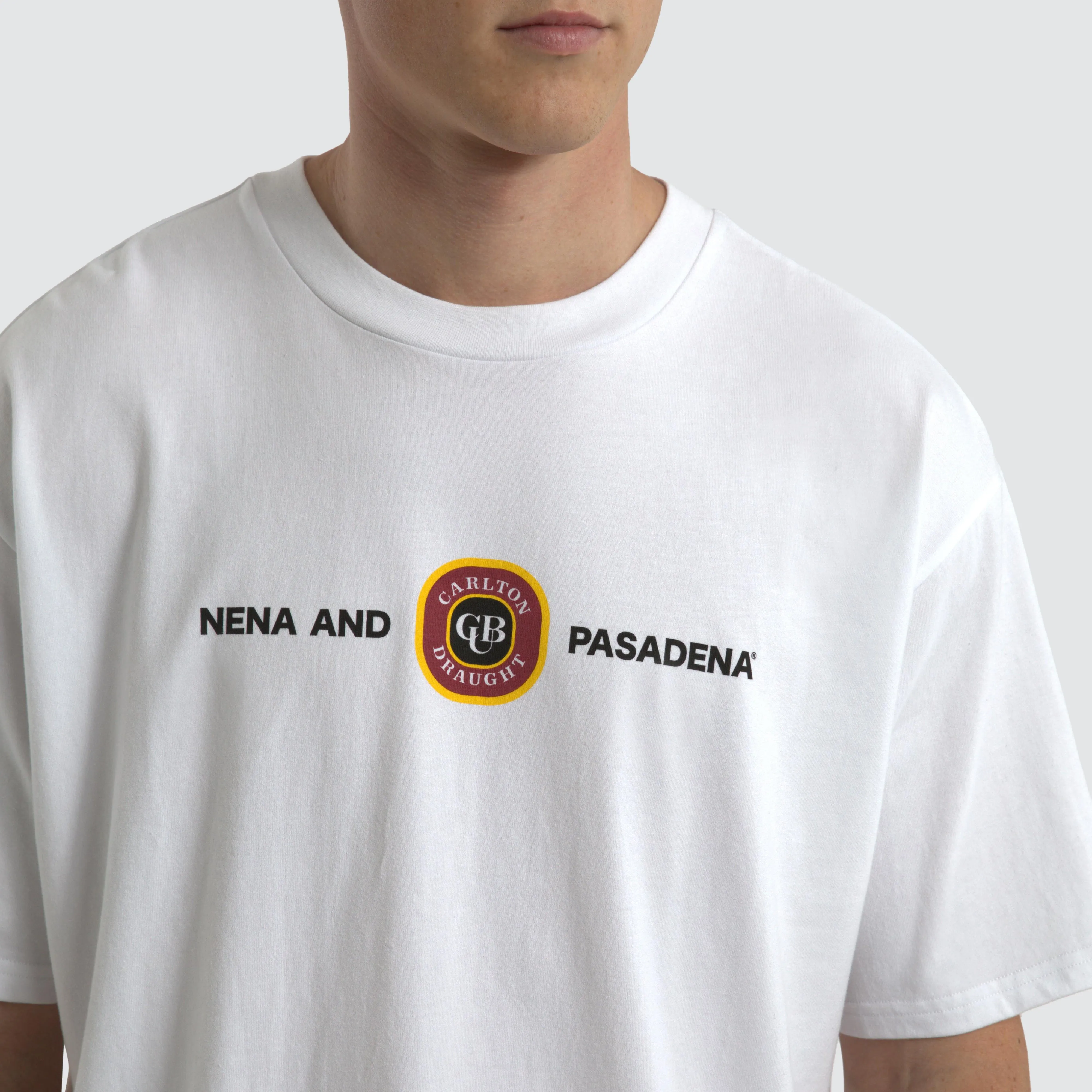 Carlton Draught Centennial Box Fit Tee Optical White sold by Nena and Pasadena product image thumbnail 4