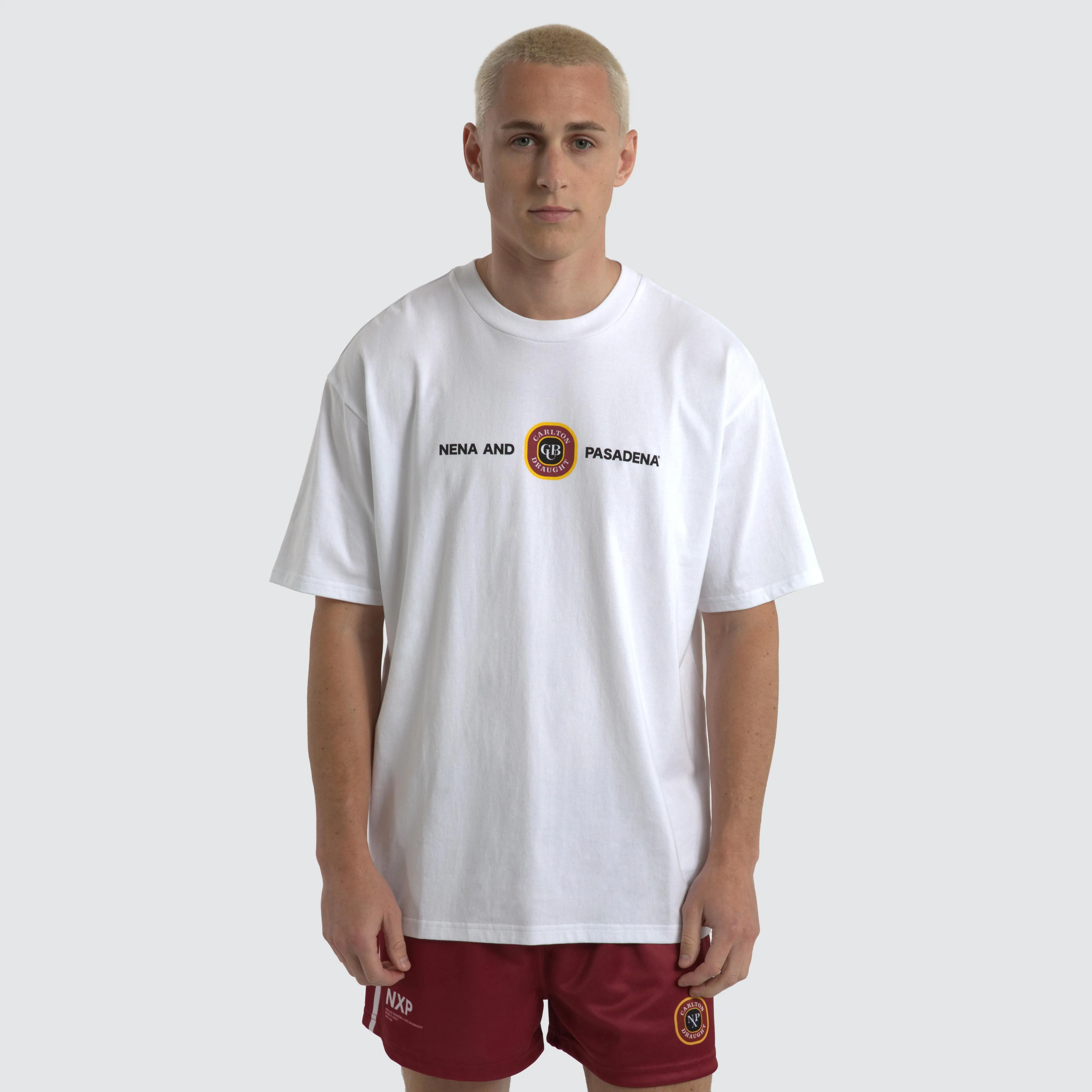 Carlton Draught Centennial Box Fit Tee Optical White sold by Nena and Pasadena product image thumbnail 3