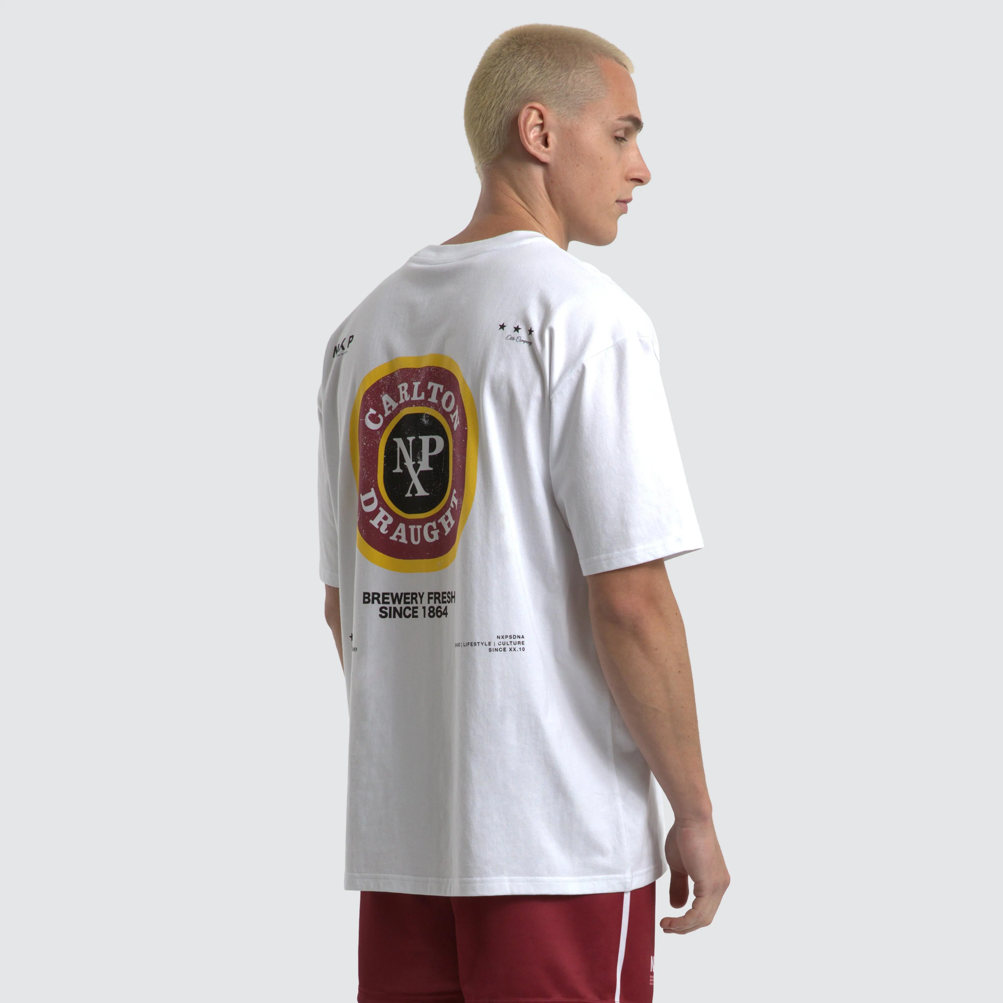 Carlton Draught Centennial Box Fit Tee Optical White sold by Nena and Pasadena product image thumbnail 5