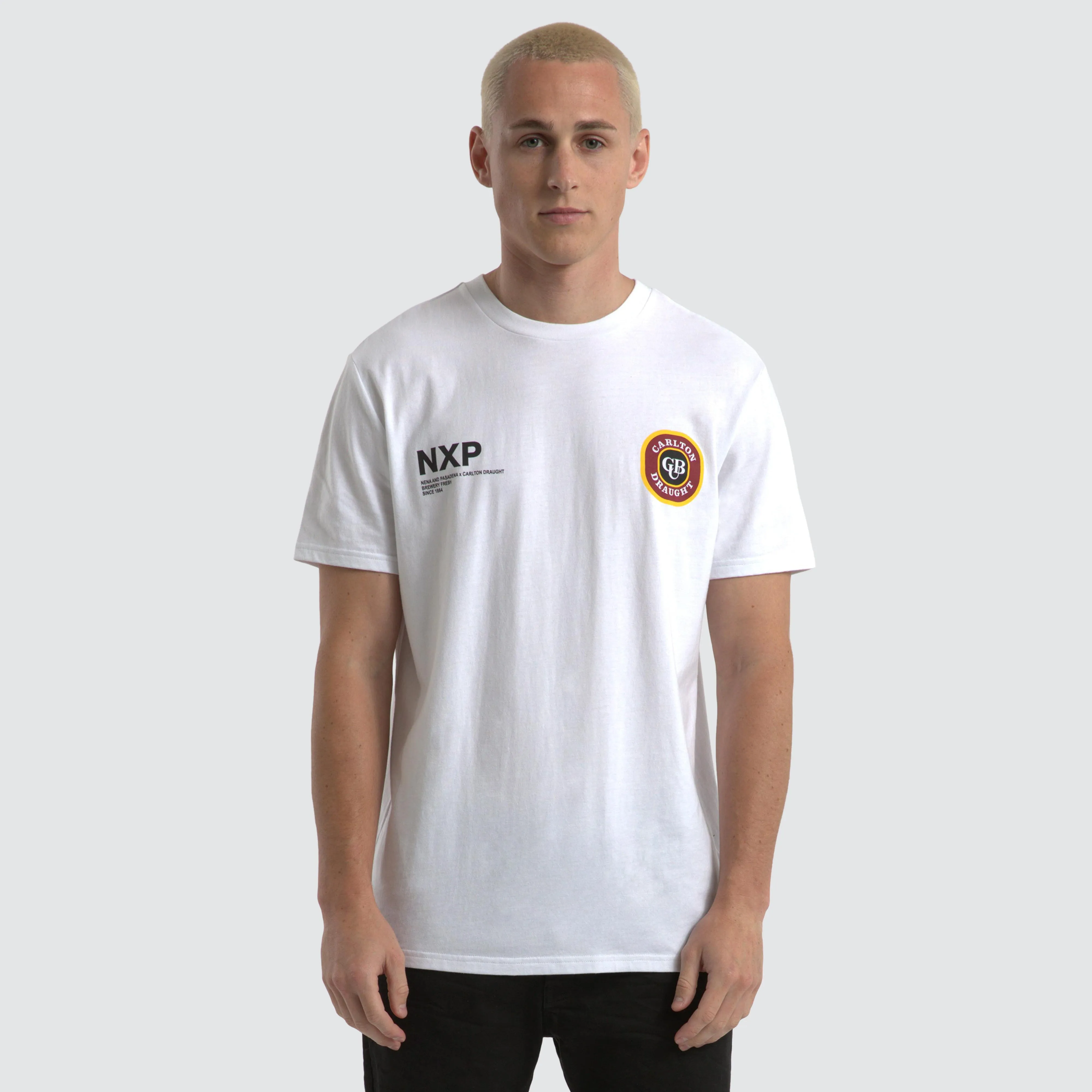 Bramling Cape Back Tee White/Maroon sold by Nena and Pasadena product image thumbnail 2