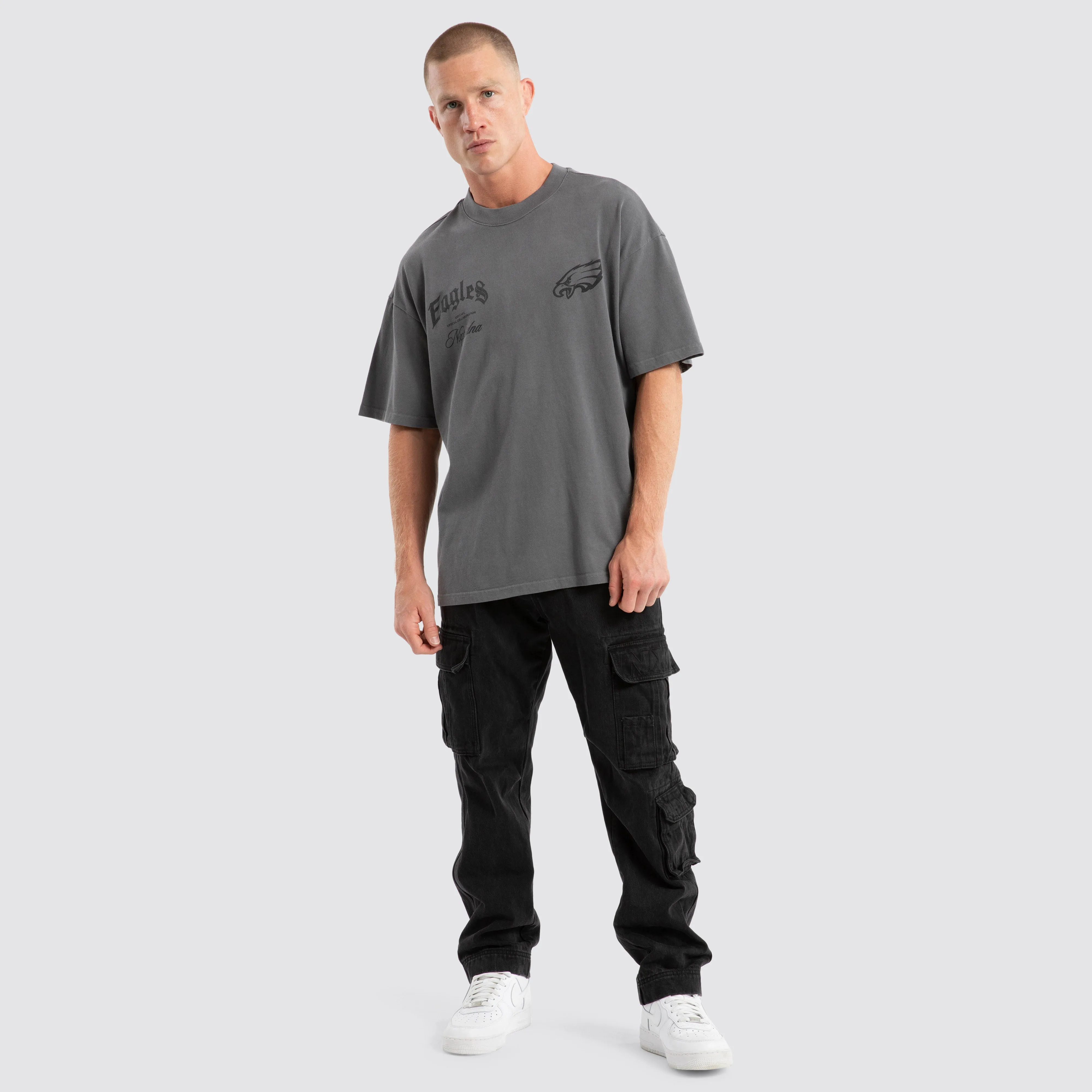 Philadelphia Eagles Defence Raptor Tee Pigment Charcoal sold by Nena and Pasadena product image thumbnail 2