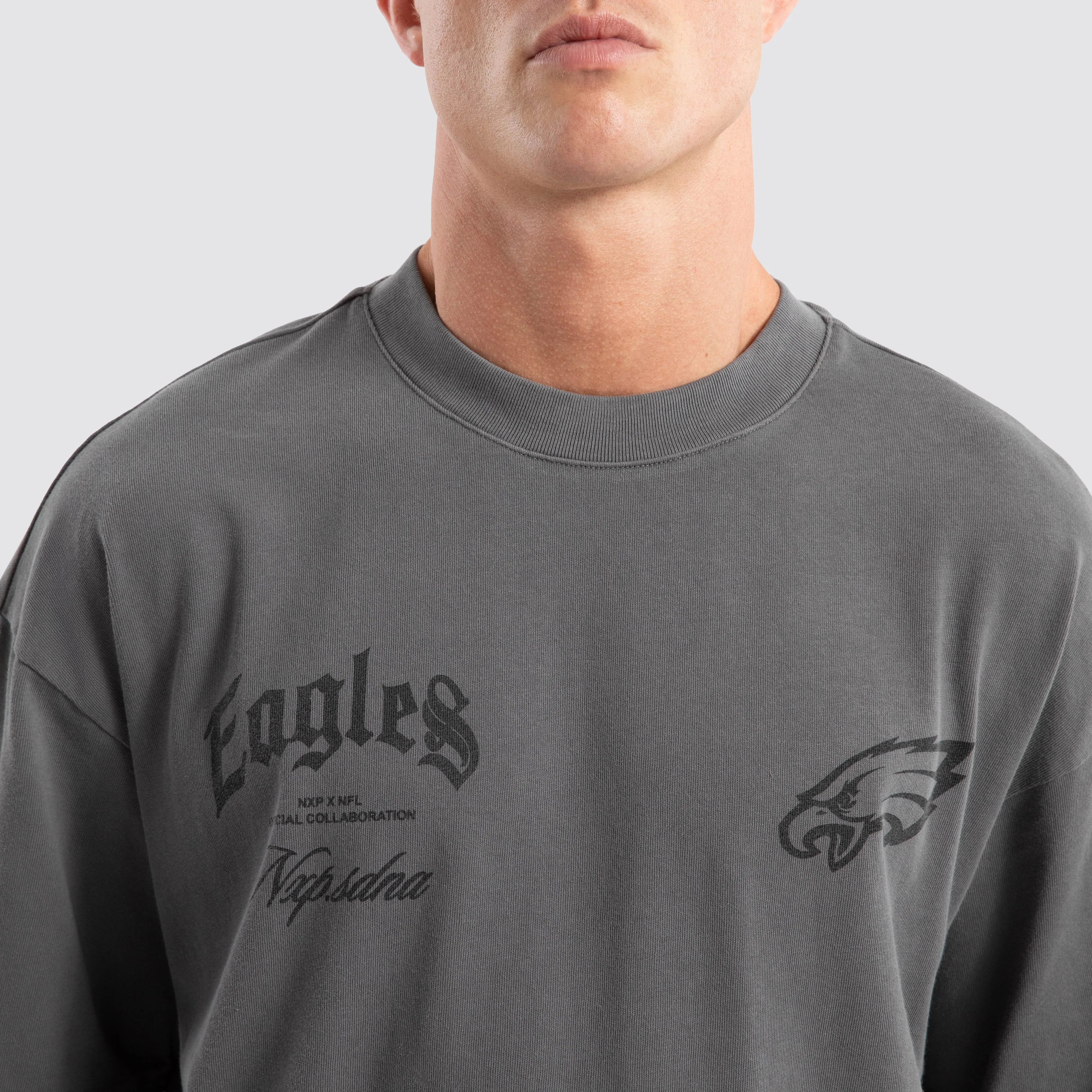 Philadelphia Eagles Defence Raptor Tee Pigment Charcoal sold by Nena and Pasadena product image thumbnail 4