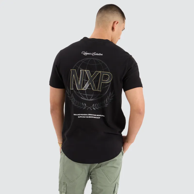 Fame Dual Curved Tee Jet Black sold by Nena and Pasadena