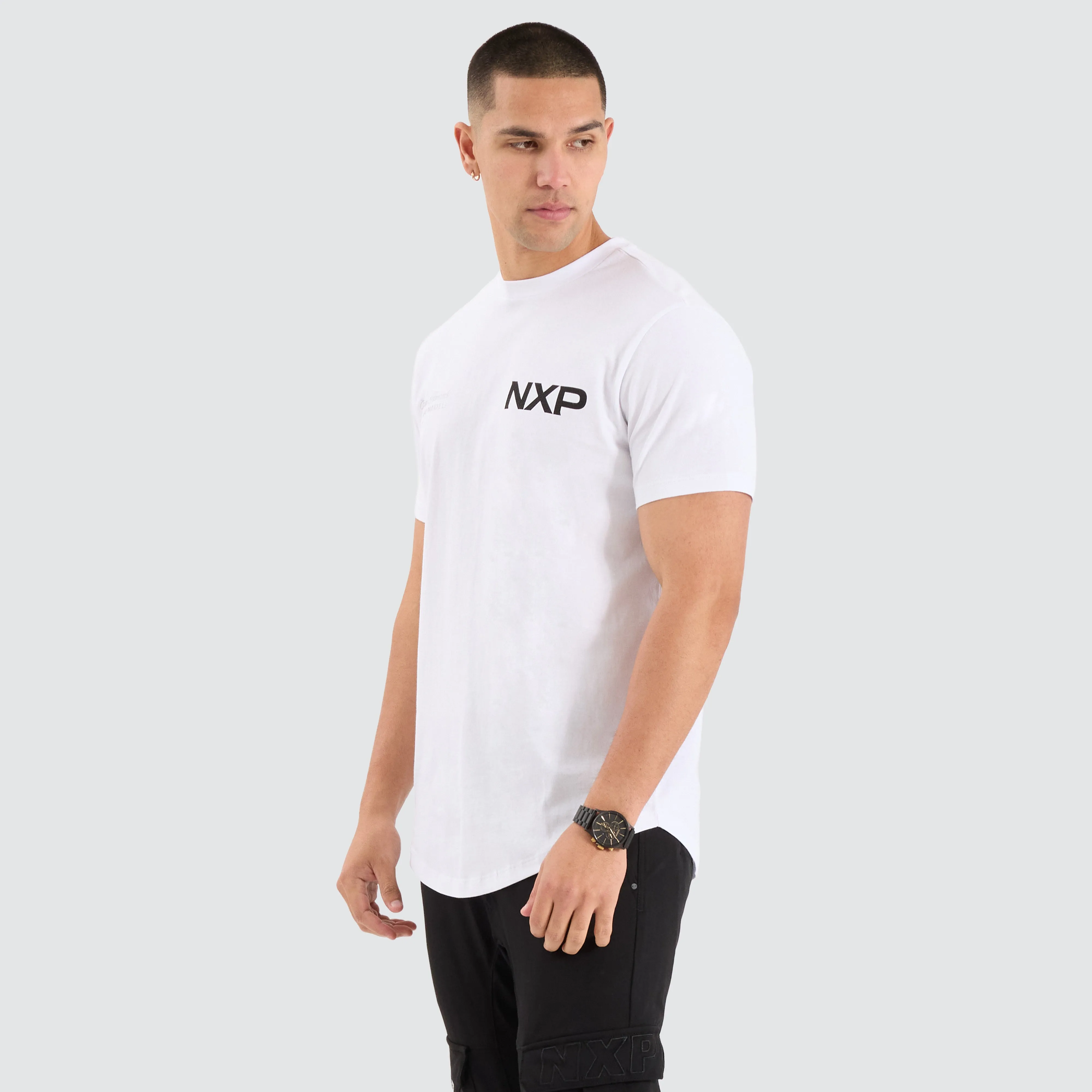 Prancer Dual Curved Tee Optical White sold by Nena and Pasadena product image thumbnail 4