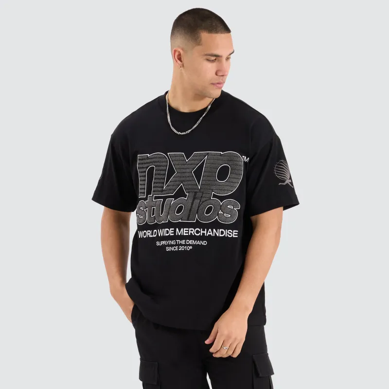 Frontier Raptor Tee Jet Black sold by Nena and Pasadena