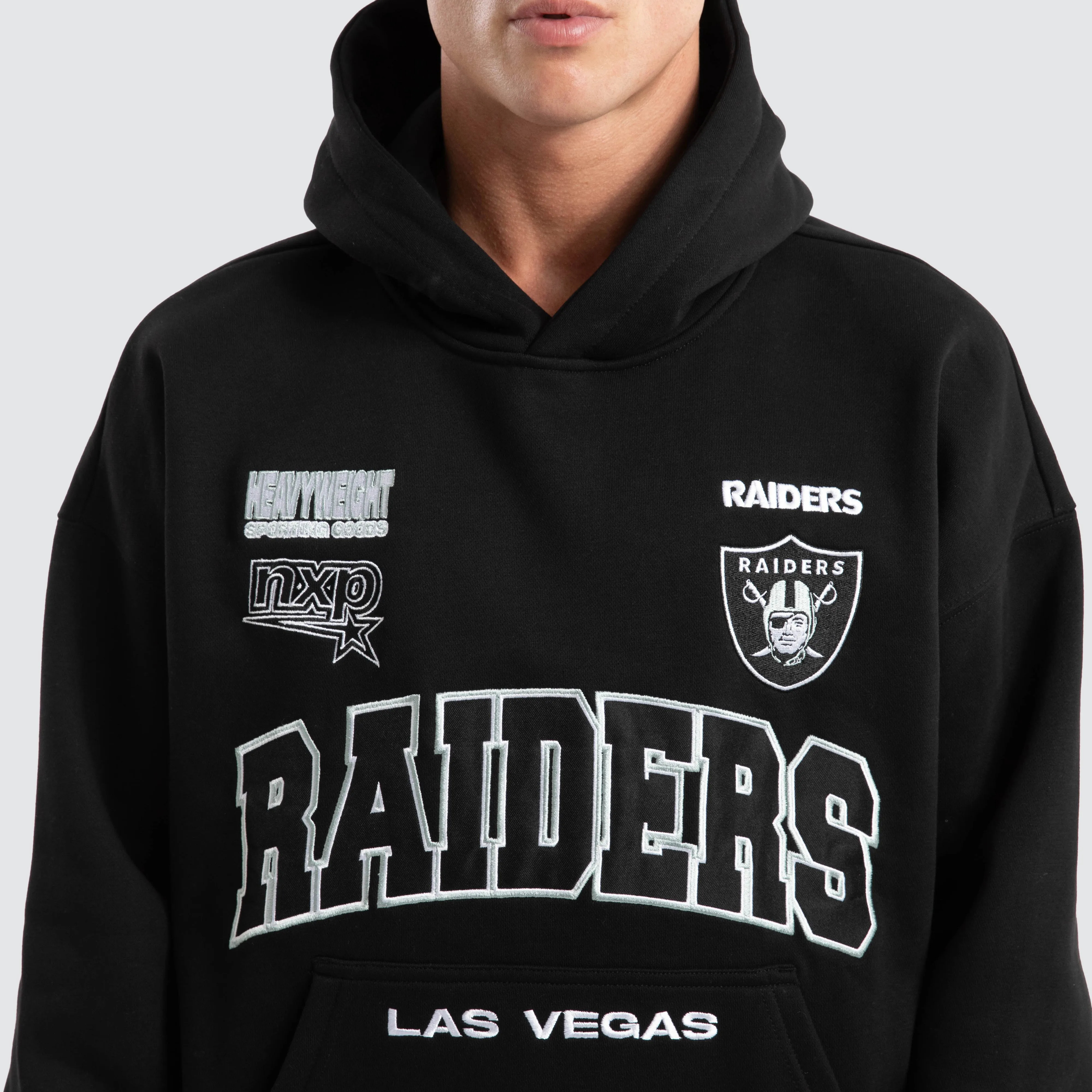 Las Vegas Raiders Stadium Hoodie Jet Black sold by Nena and Pasadena product image thumbnail 5
