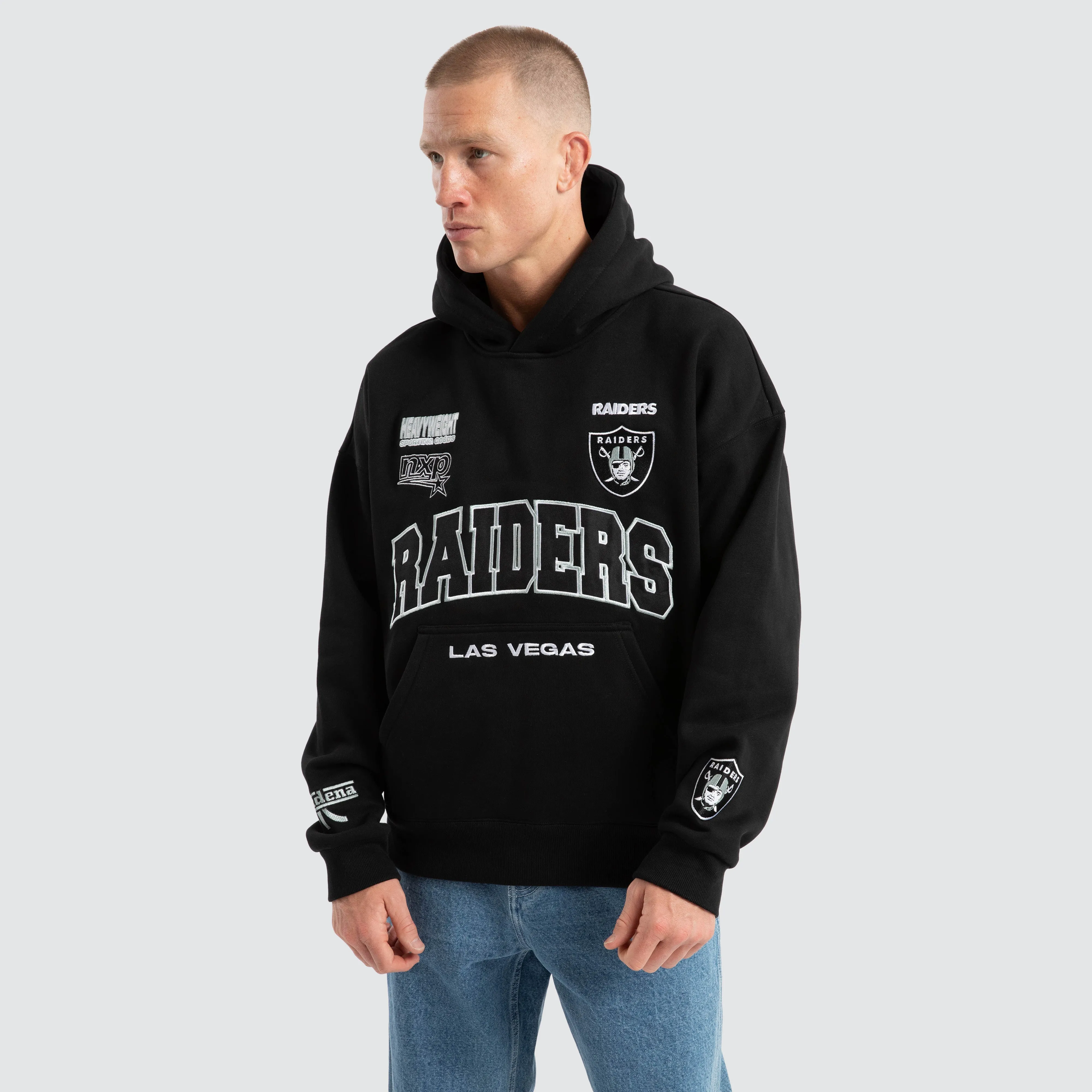 Las Vegas Raiders Stadium Hoodie Jet Black sold by Nena and Pasadena product image thumbnail 4