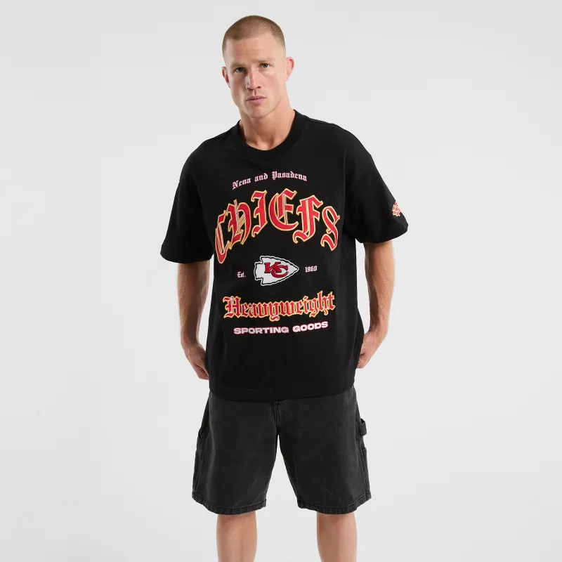 Kansas City Chiefs Coach Loopback Tee Jet Black sold by Nena and Pasadena