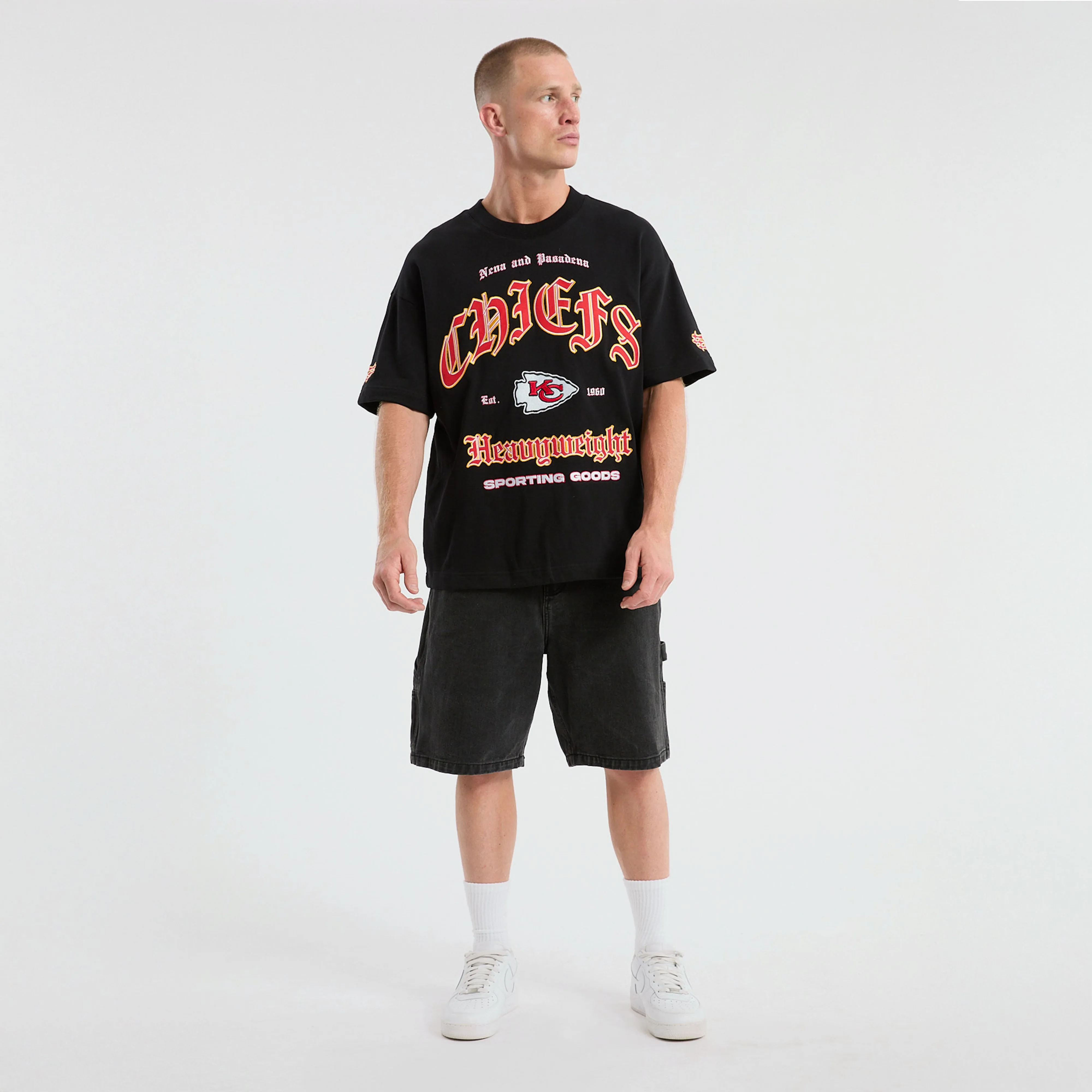 Kansas City Chiefs Coach Loopback Tee Jet Black sold by Nena and Pasadena product image thumbnail 3