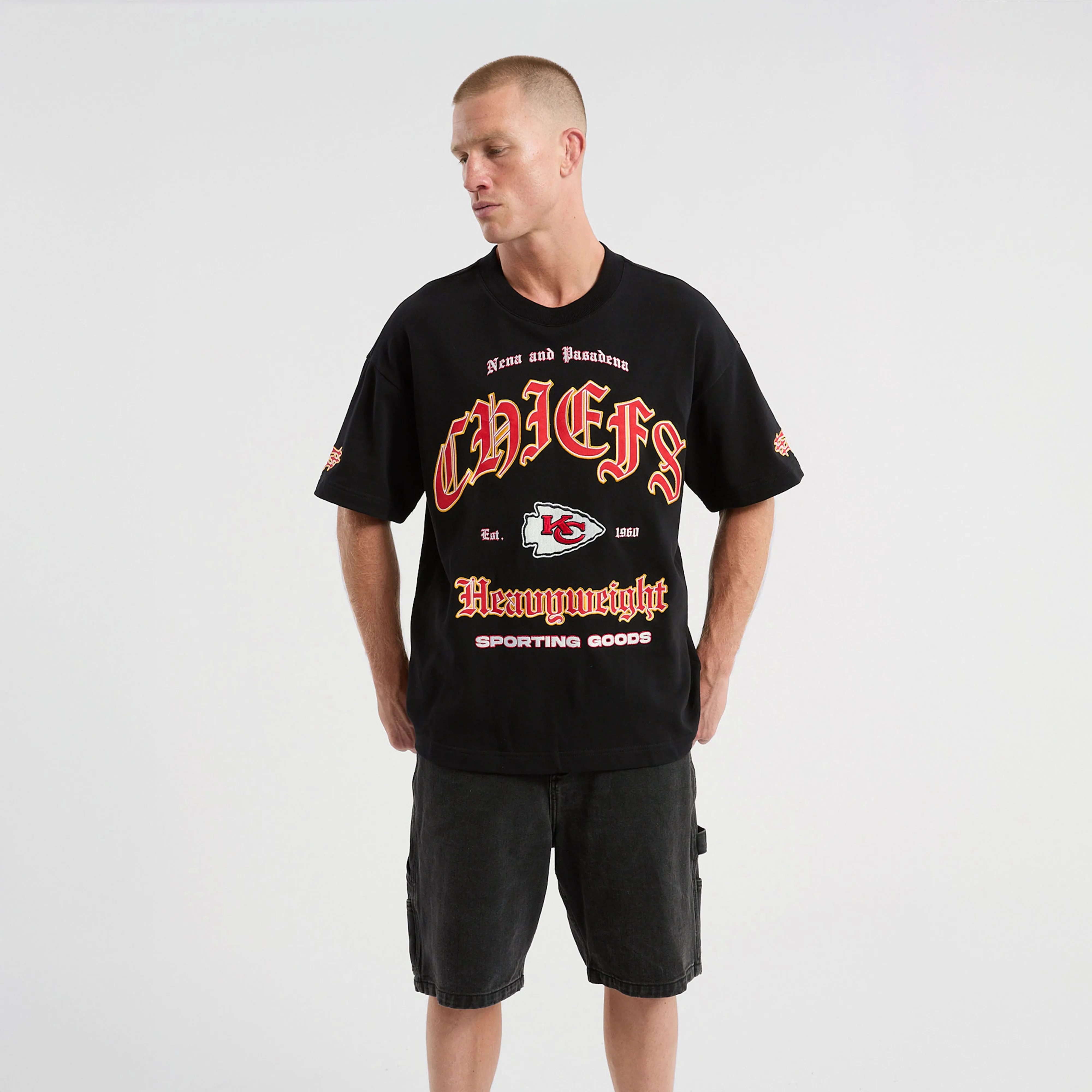 Kansas City Chiefs Coach Loopback Tee Jet Black sold by Nena and Pasadena product image thumbnail 5