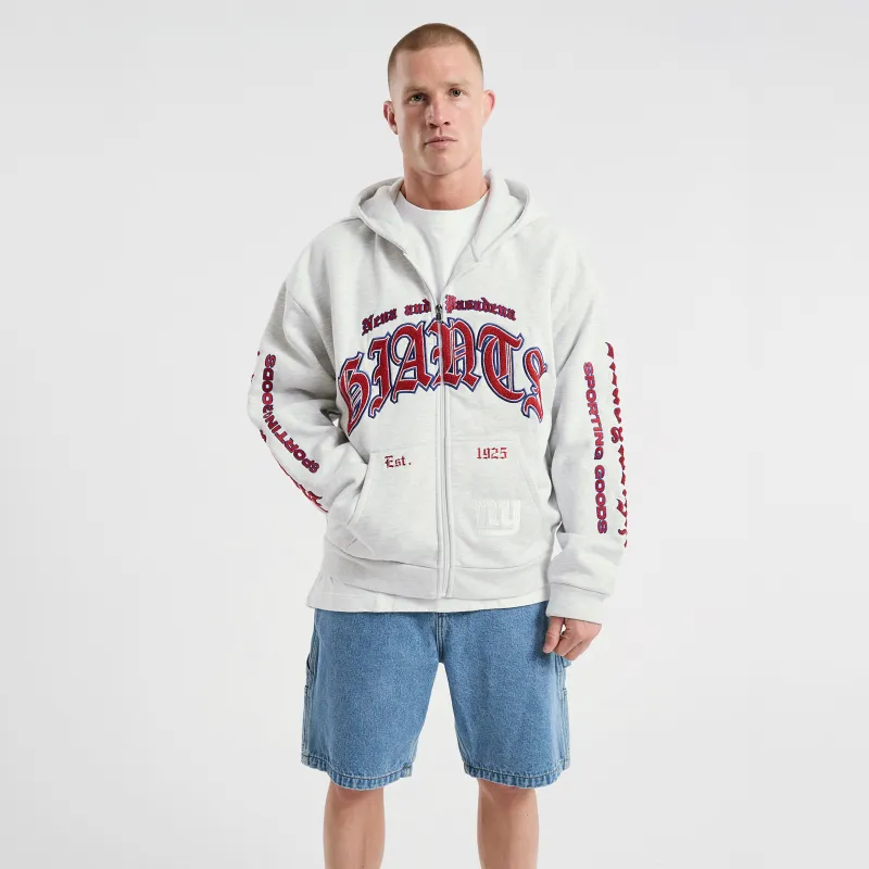 New York Giants Coach Zip Hoodie Snow Marle sold by Nena and Pasadena
