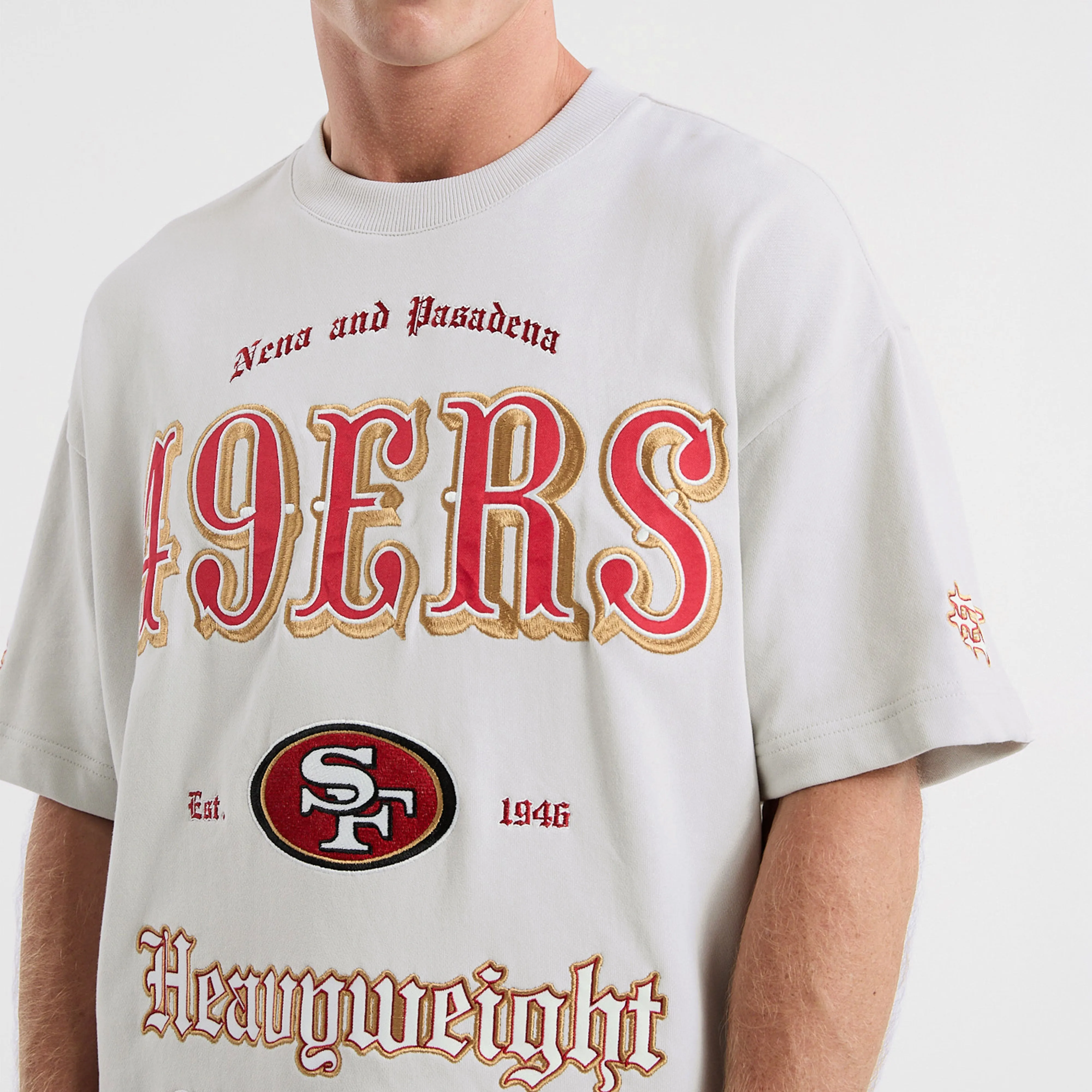 San Francisco 49ers Coach Loopback Tee Glacier Grey sold by Nena and Pasadena product image thumbnail 3