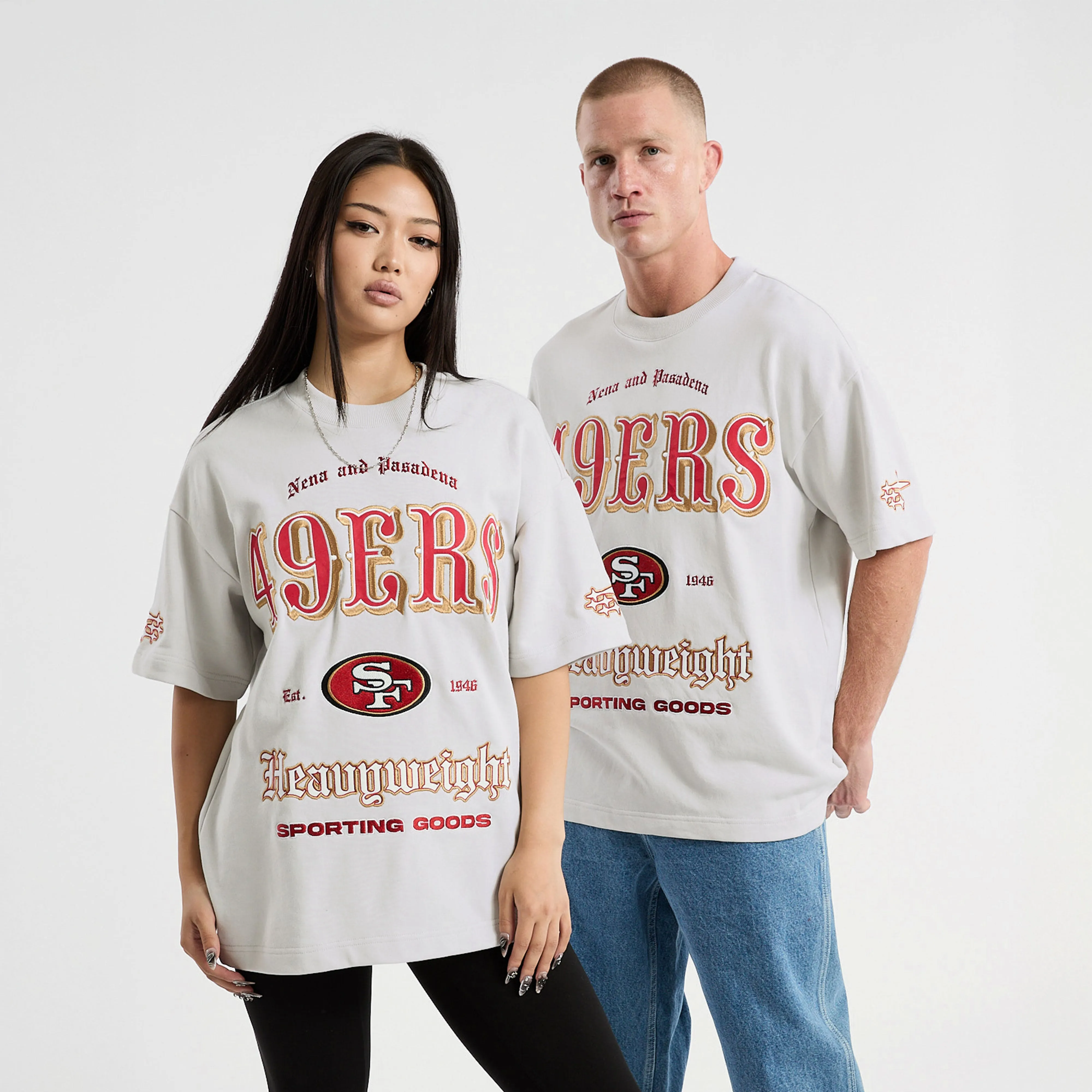 San Francisco 49ers Coach Loopback Tee Glacier Grey sold by Nena and Pasadena product image thumbnail 5
