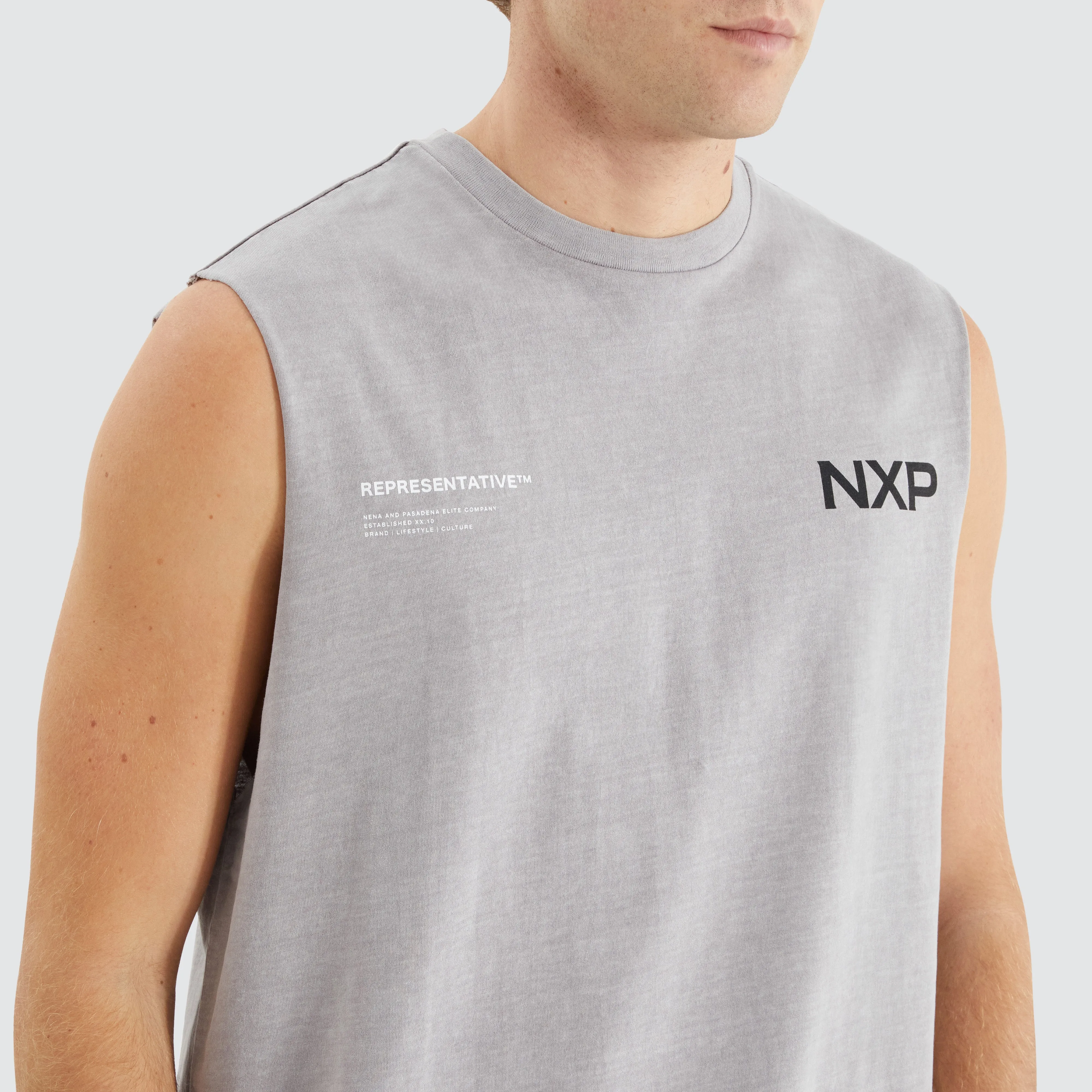 Delta Time Relaxed Muscle Tee Pigment Alloy sold by Nena and Pasadena product image thumbnail 2