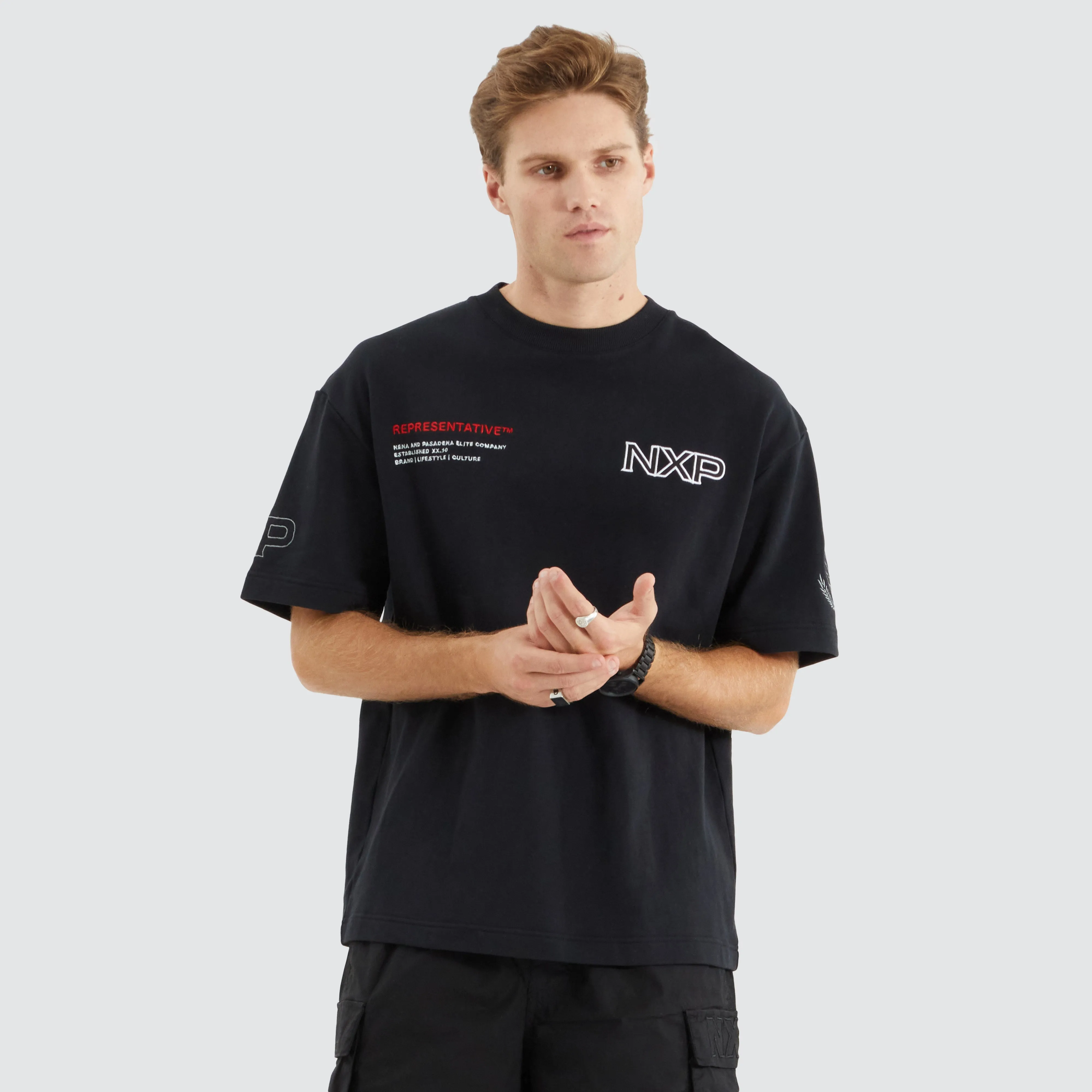 Fender Loopback Street Tee Anthracite Black sold by Nena and Pasadena product image thumbnail 2