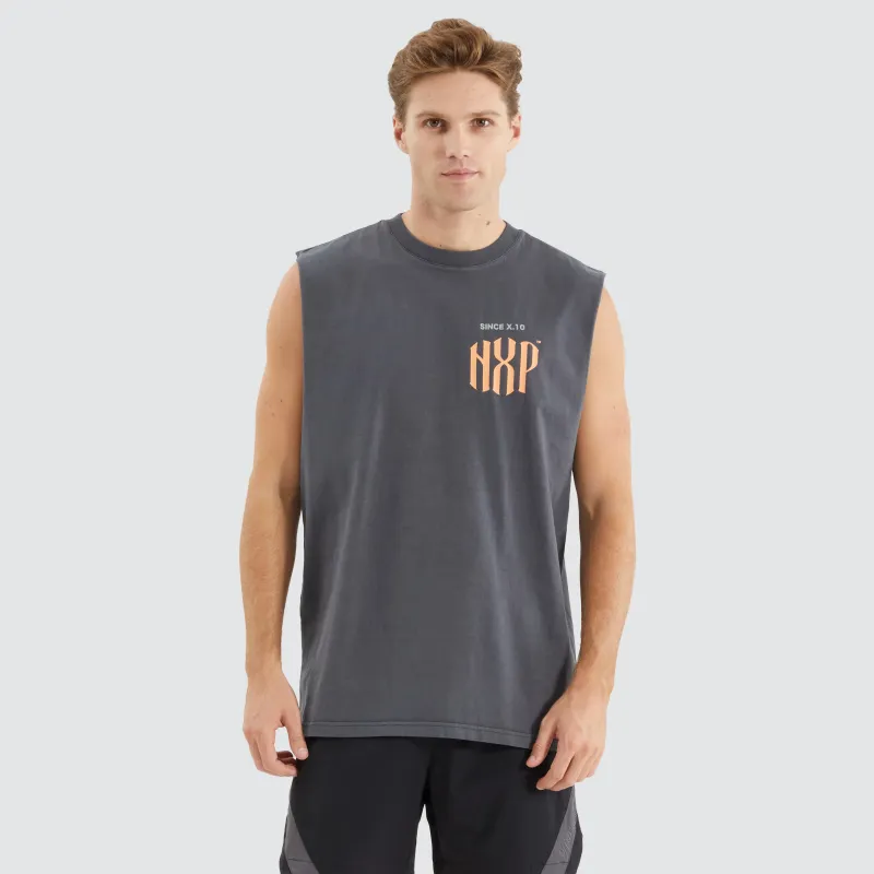 Anode Relaxed Muscle Tee Pigment Asphalt sold by Nena and Pasadena