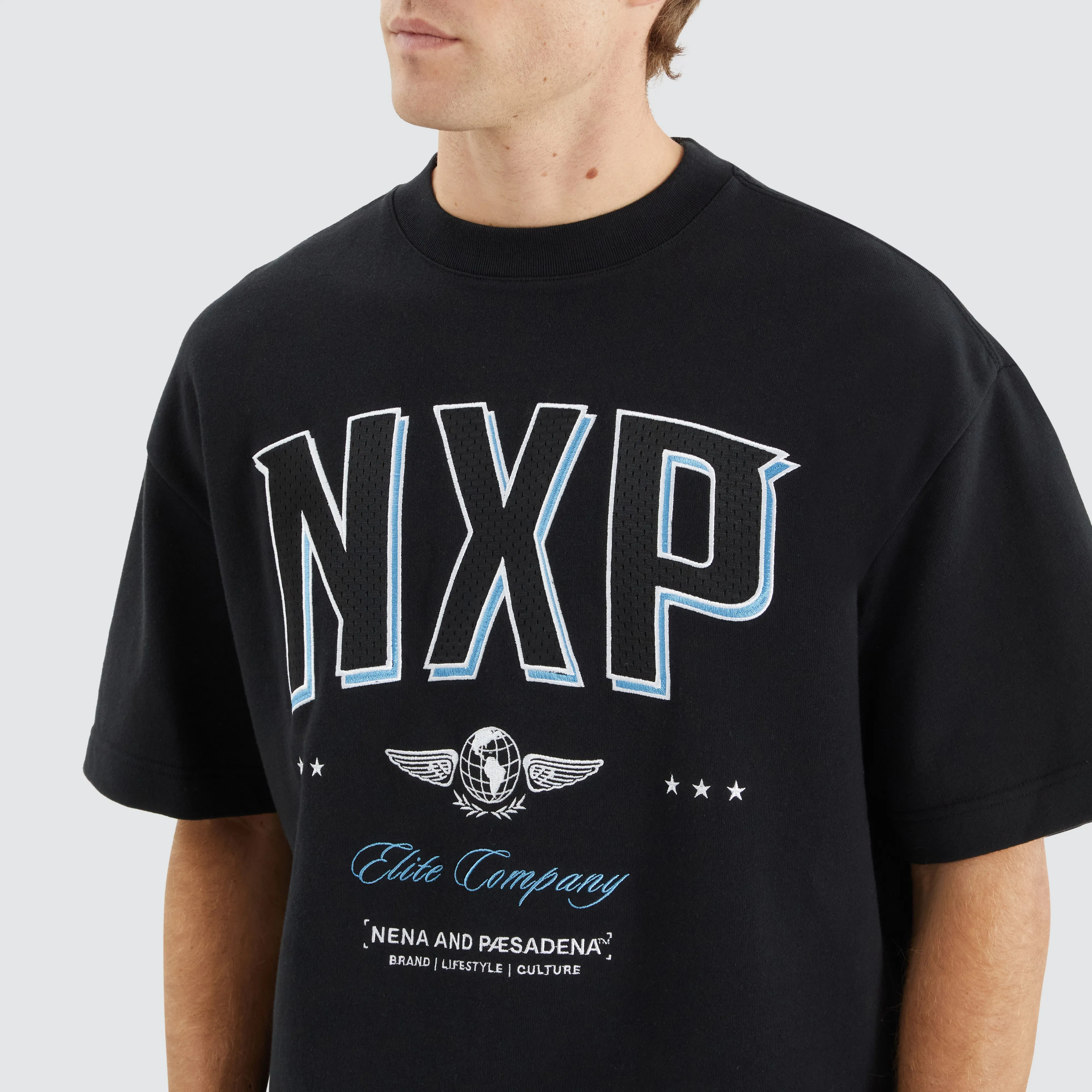 Captain Loopback Street Tee Anthracite Black sold by Nena and Pasadena product image thumbnail 2
