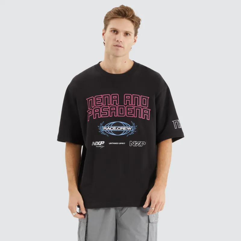 Armband Loopback Oversized Tee Jet Black sold by Nena and Pasadena