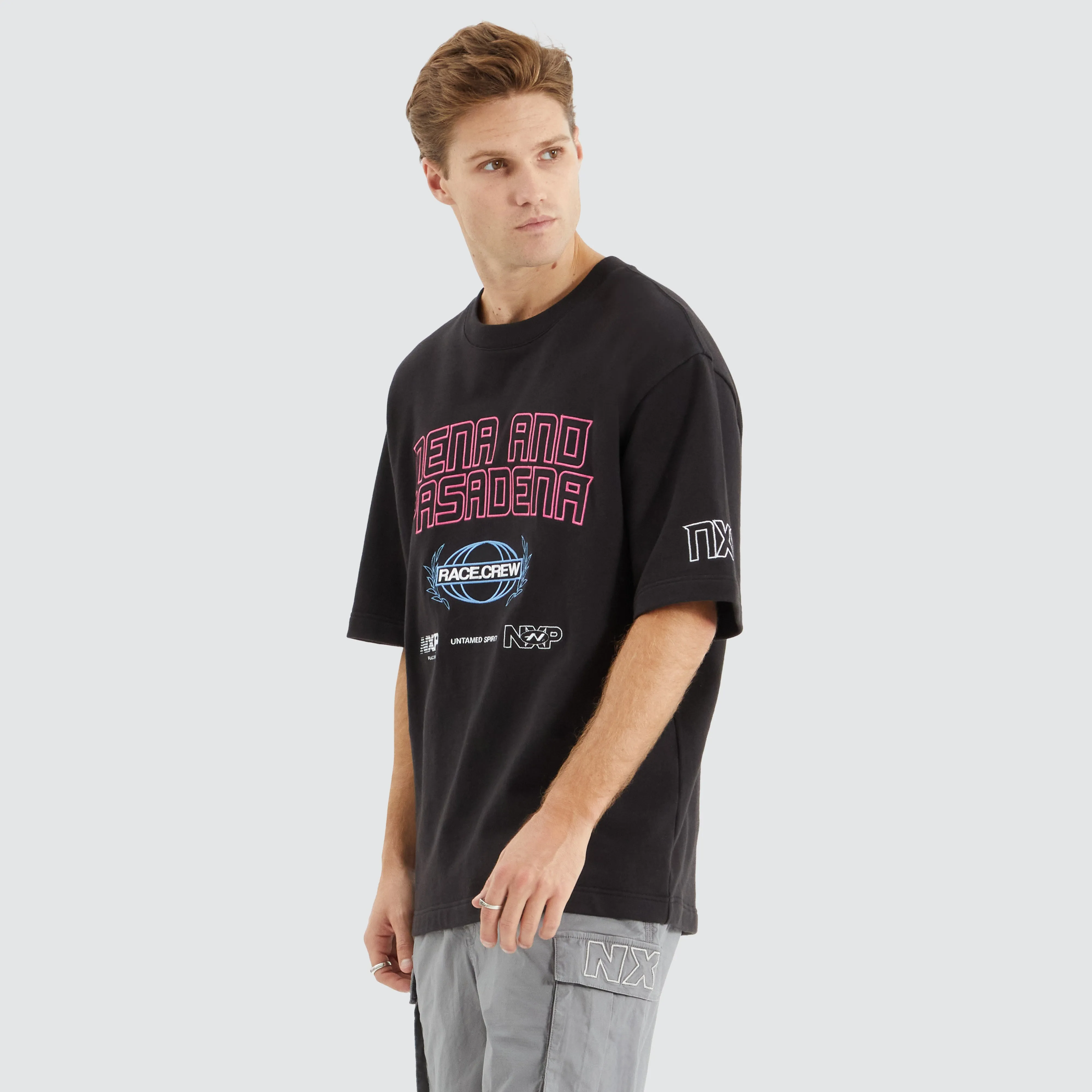 Armband Loopback Oversized Tee Jet Black sold by Nena and Pasadena product image thumbnail 5