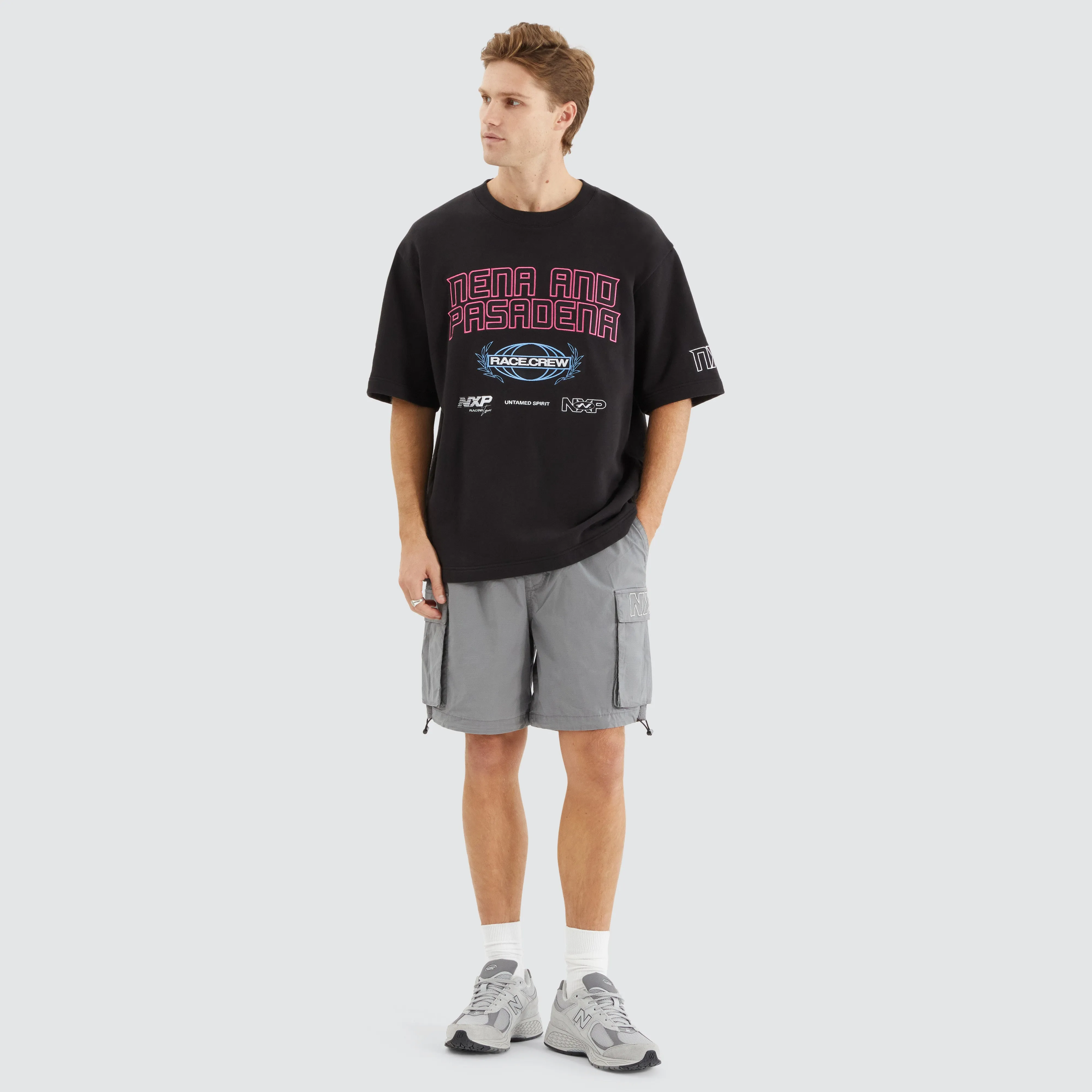 Armband Loopback Oversized Tee Jet Black sold by Nena and Pasadena product image thumbnail 4