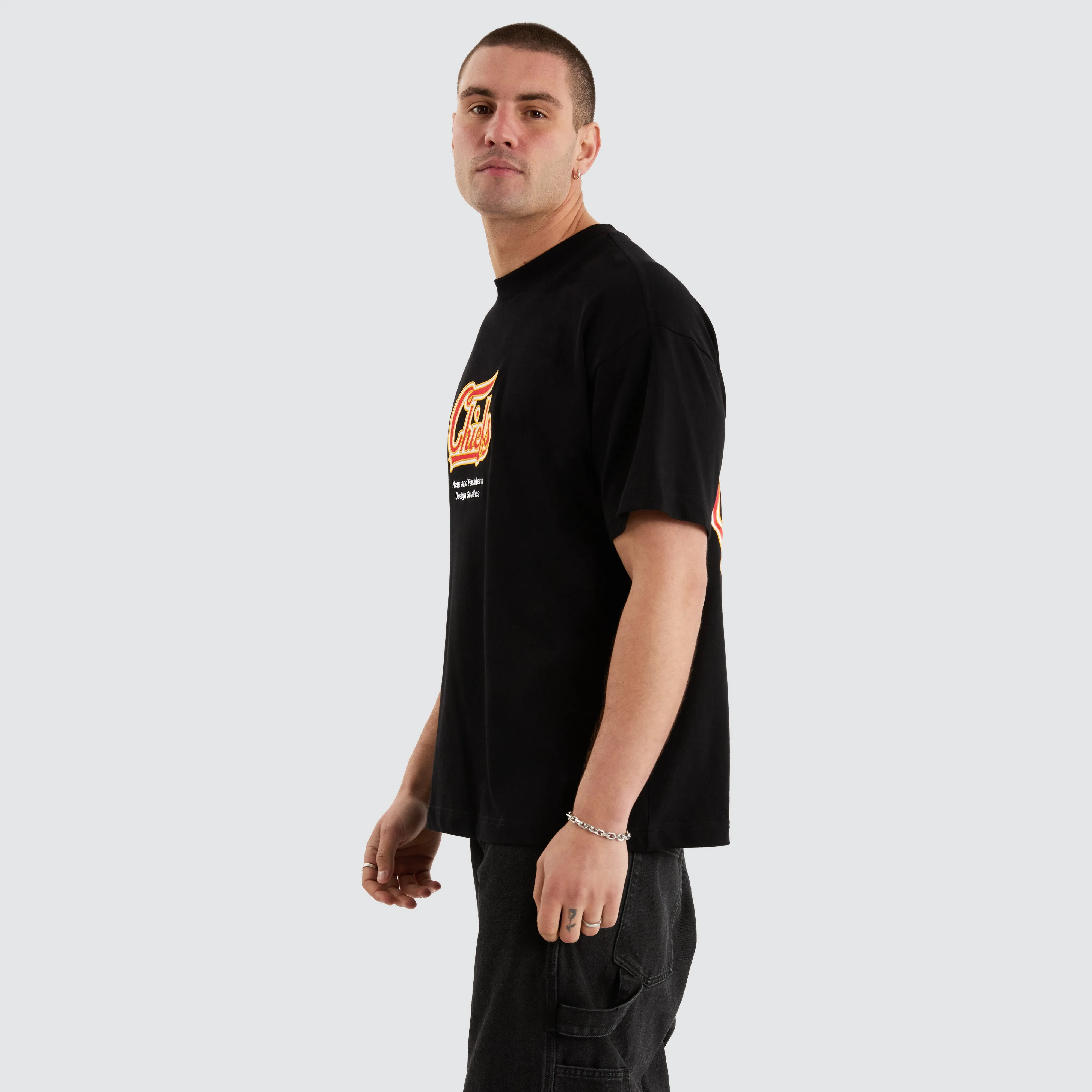 Kansas City Chiefs NFL Raptor Tee Jet Black sold by Nena and Pasadena product image thumbnail 5