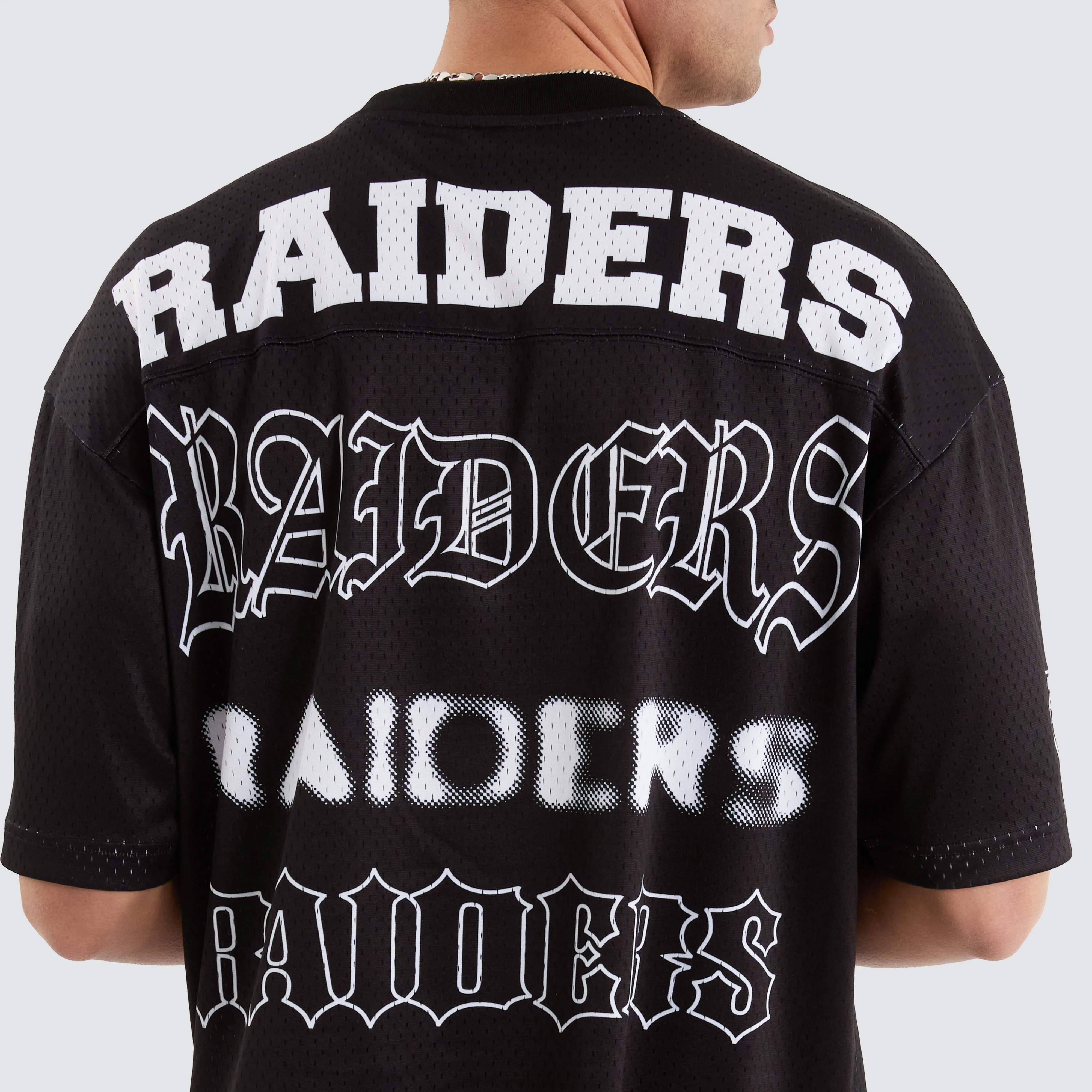 Las Vegas Raiders NFL Mesh Jersey Tee Jet Black sold by Nena and Pasadena product image thumbnail 3