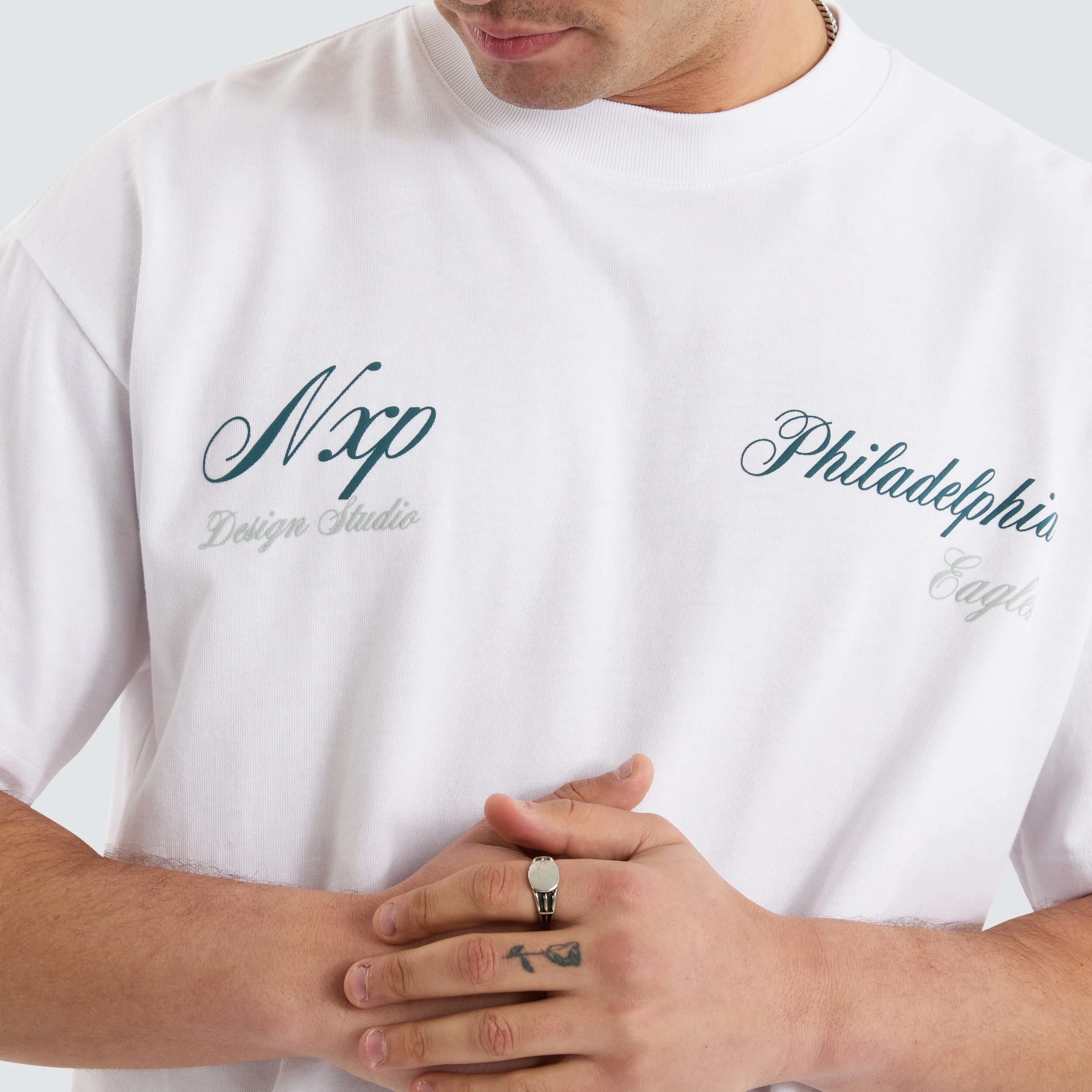 Philadelphia Eagles NFL Raptor Tee White sold by Nena and Pasadena product image thumbnail 4