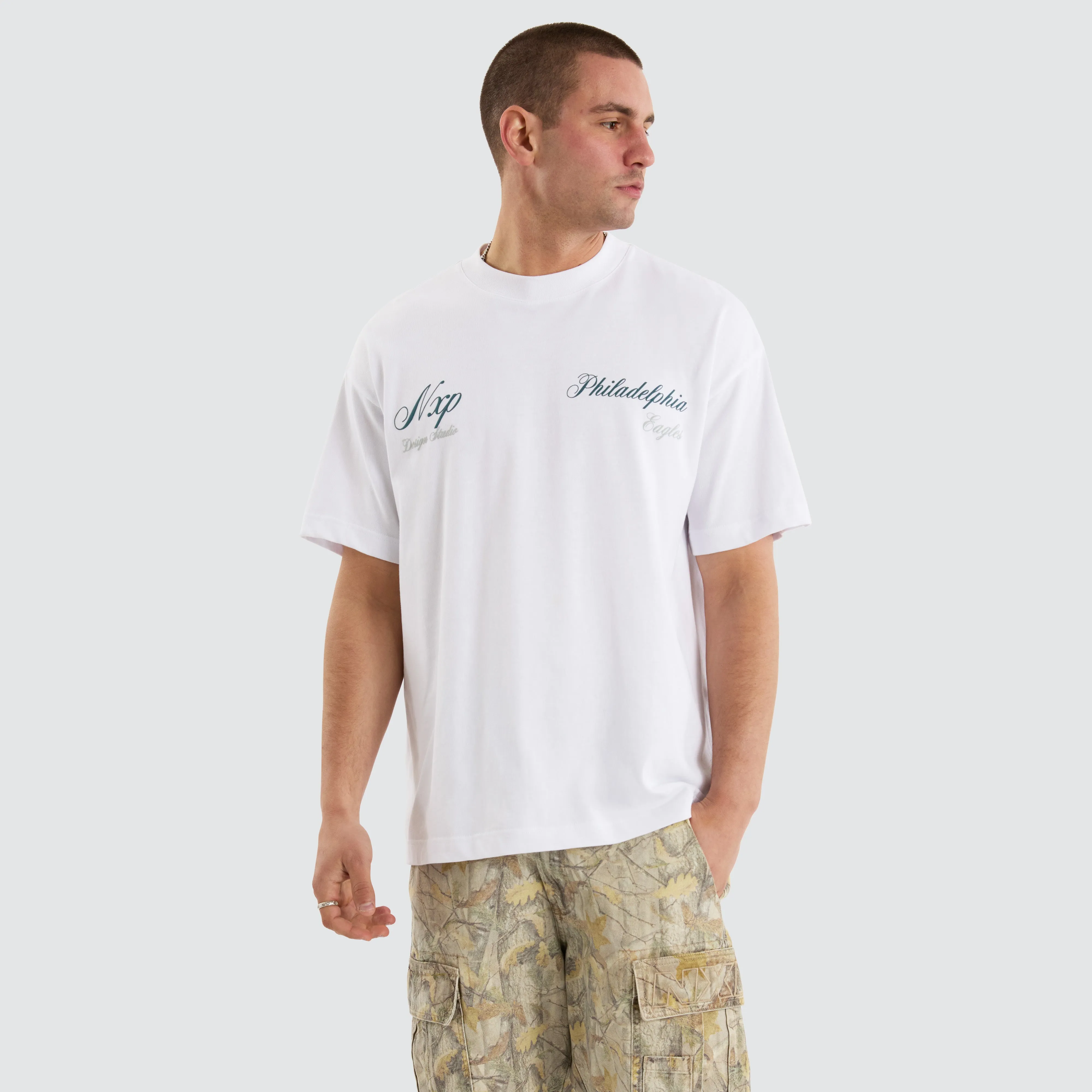 Philadelphia Eagles NFL Raptor Tee White sold by Nena and Pasadena product image thumbnail 5