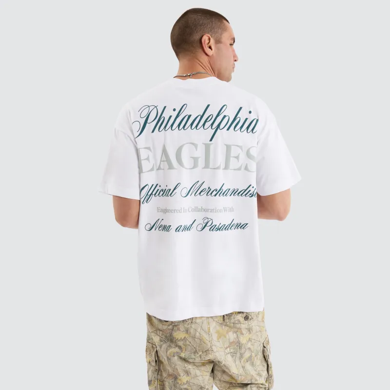 Philadelphia Eagles NFL Raptor Tee White sold by Nena and Pasadena