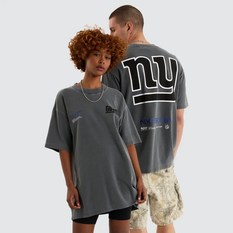 New York Giants NFL Box Fit Tee Pigment Charcoal sold by Nena and Pasadena