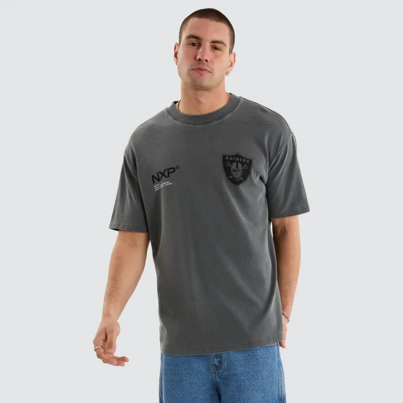 Las Vegas Box Fit Tee  Pigment Charcoal sold by Nena and Pasadena