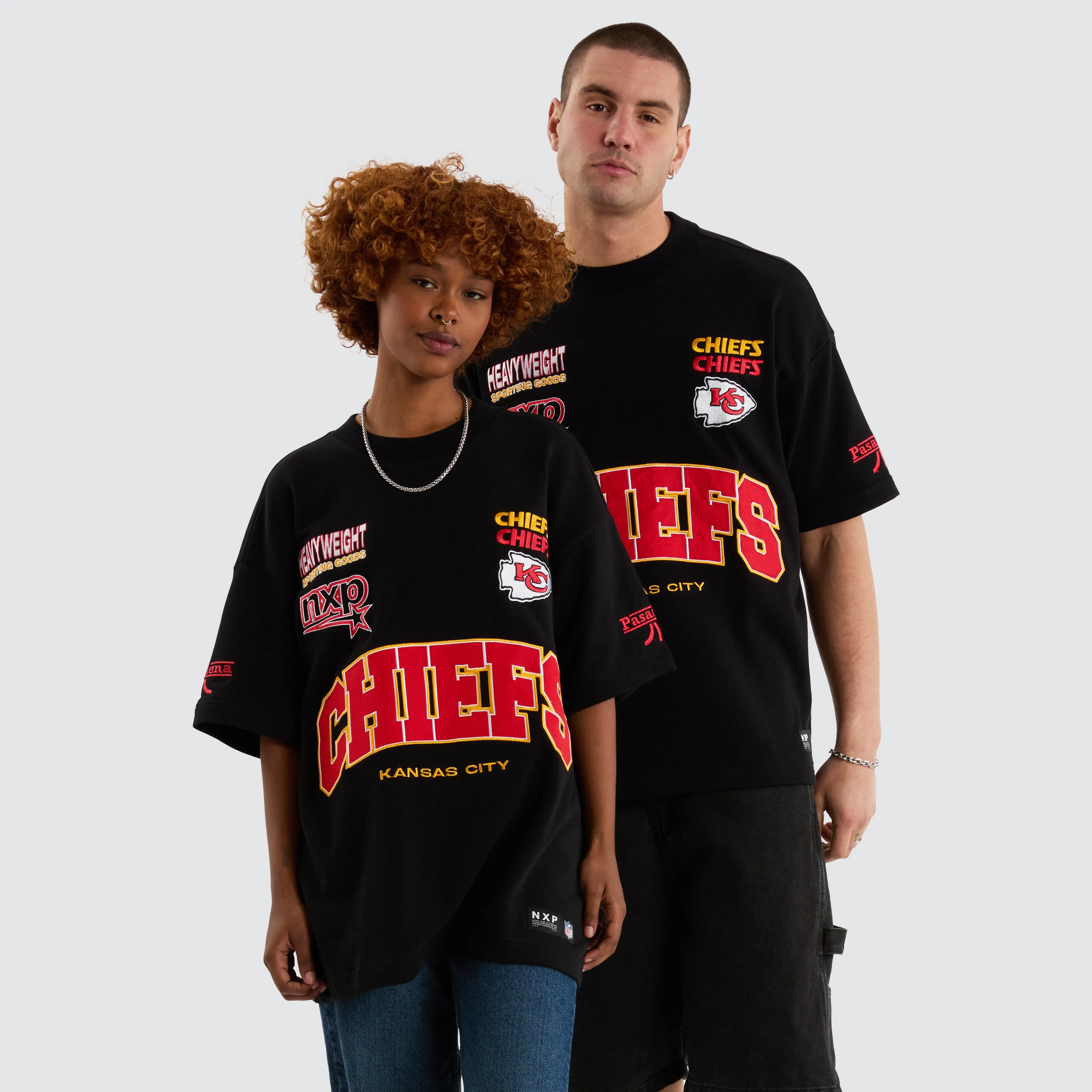 Kansas City Chiefs NFL Loopback Raptor Tee Jet Black sold by Nena and Pasadena product image thumbnail 4