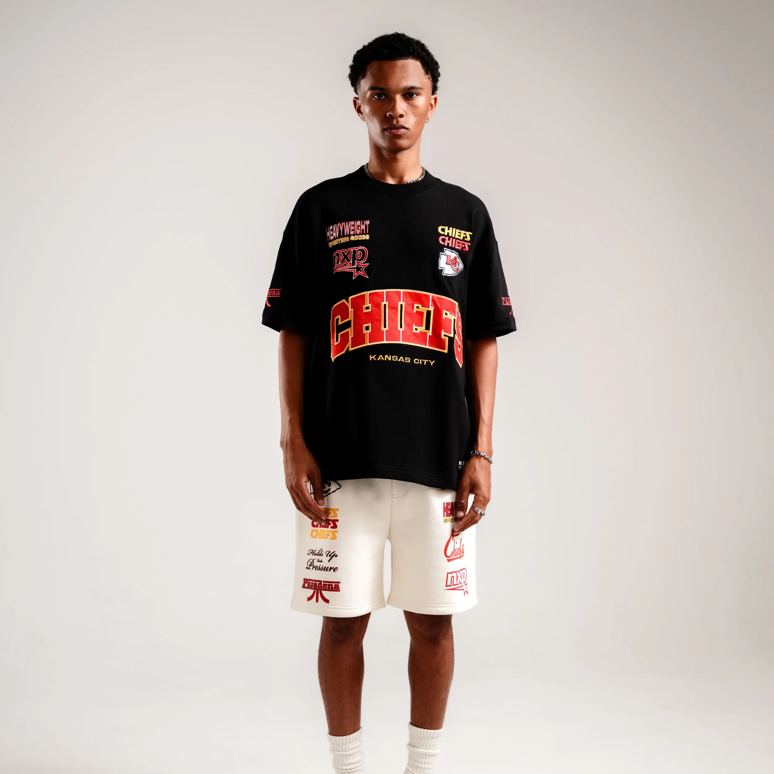 Kansas City Chiefs NFL Loopback Raptor Tee Jet Black sold by Nena and Pasadena product image thumbnail 2