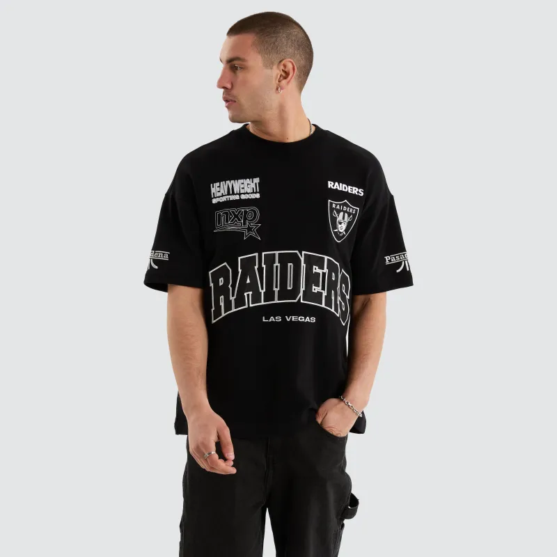 Las Vegas Raiders NFL Loopback Raptor Tee Jet Black sold by Nena and Pasadena