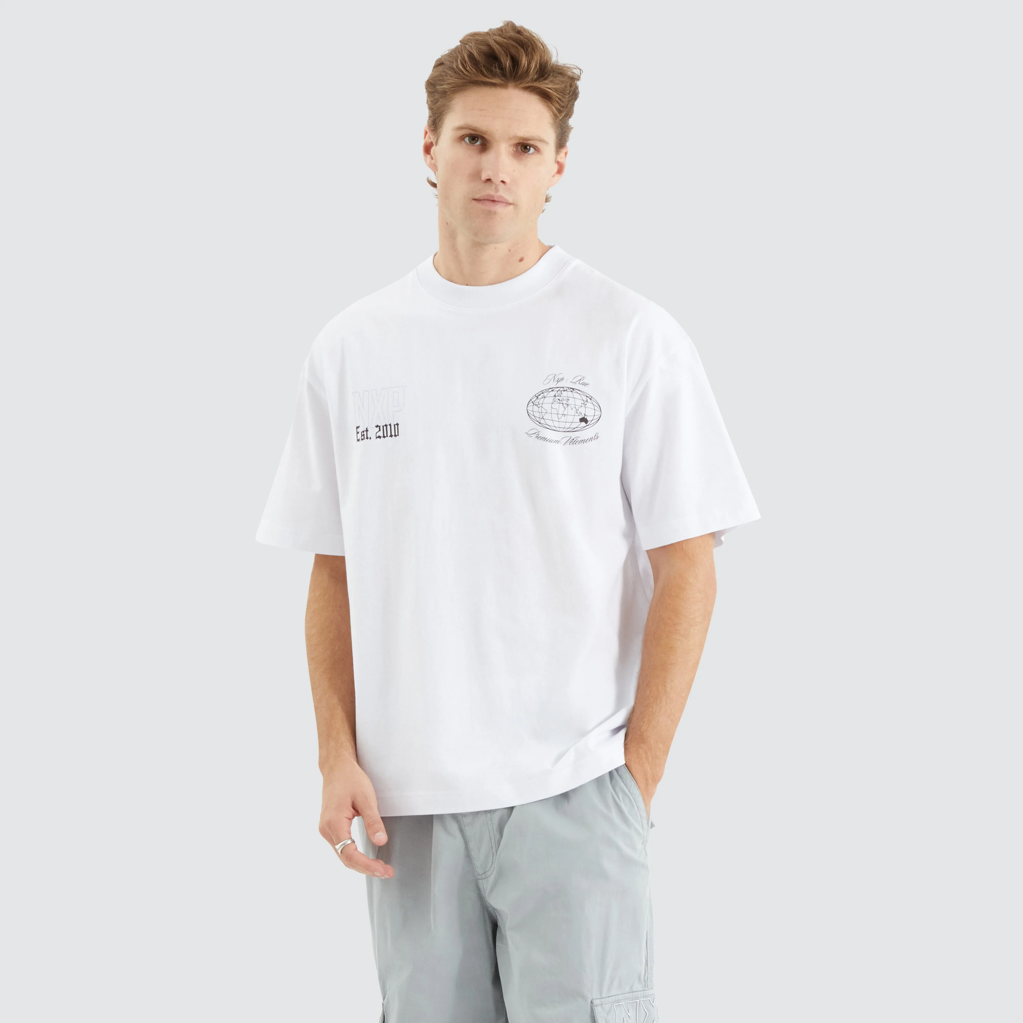 Collective Street Tee Optical White sold by Nena and Pasadena