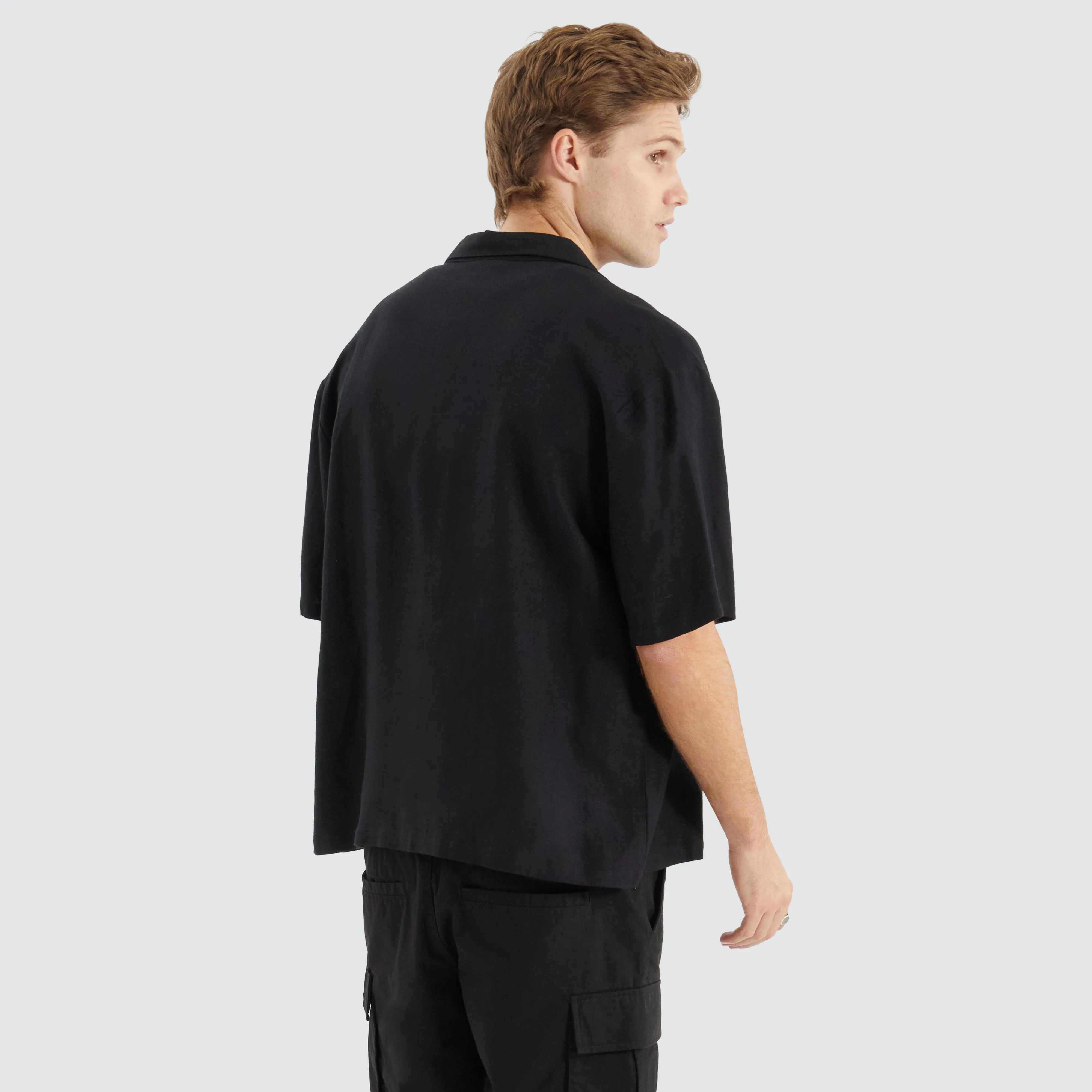 Limited Oversized Dress Shirt Jet Black sold by Nena and Pasadena product image thumbnail 3
