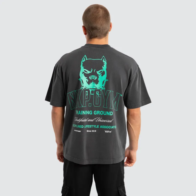 Trait Street Tee Pigment Asphalt sold by Nena and Pasadena